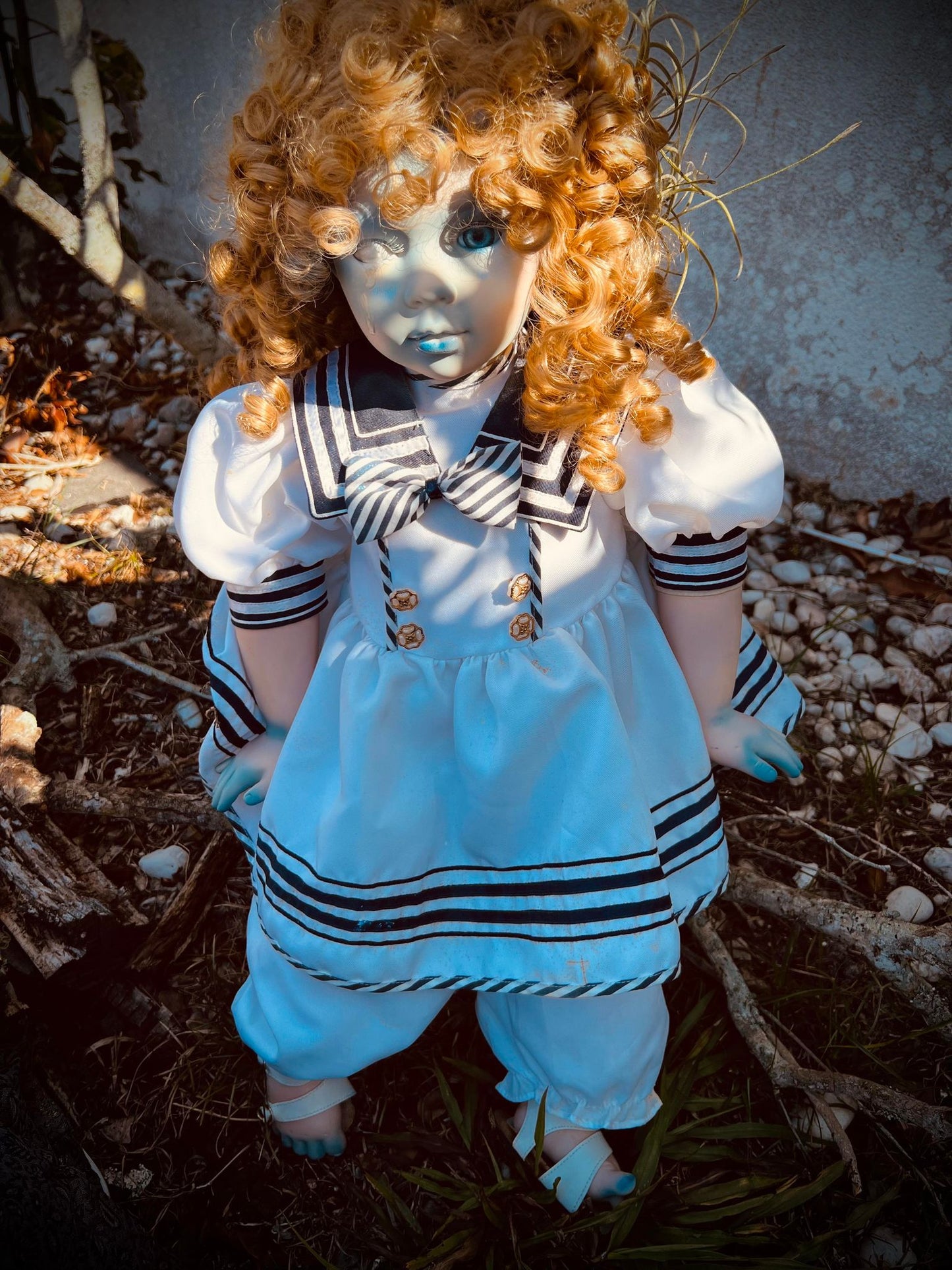 Meet Morgan 27" Baby Frozen Cold Possessed Haunted Spirt Infected Zombie Doll Scary Poltergeist Halloween Spooky Hand Painted Gift Idea