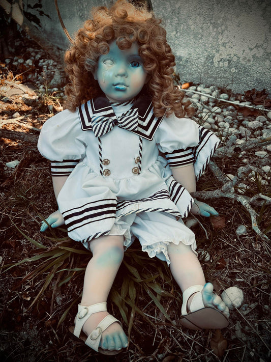 Meet Morgan 27" Baby Frozen Cold Possessed Haunted Spirt Infected Zombie Doll Scary Poltergeist Halloween Spooky Hand Painted Gift Idea