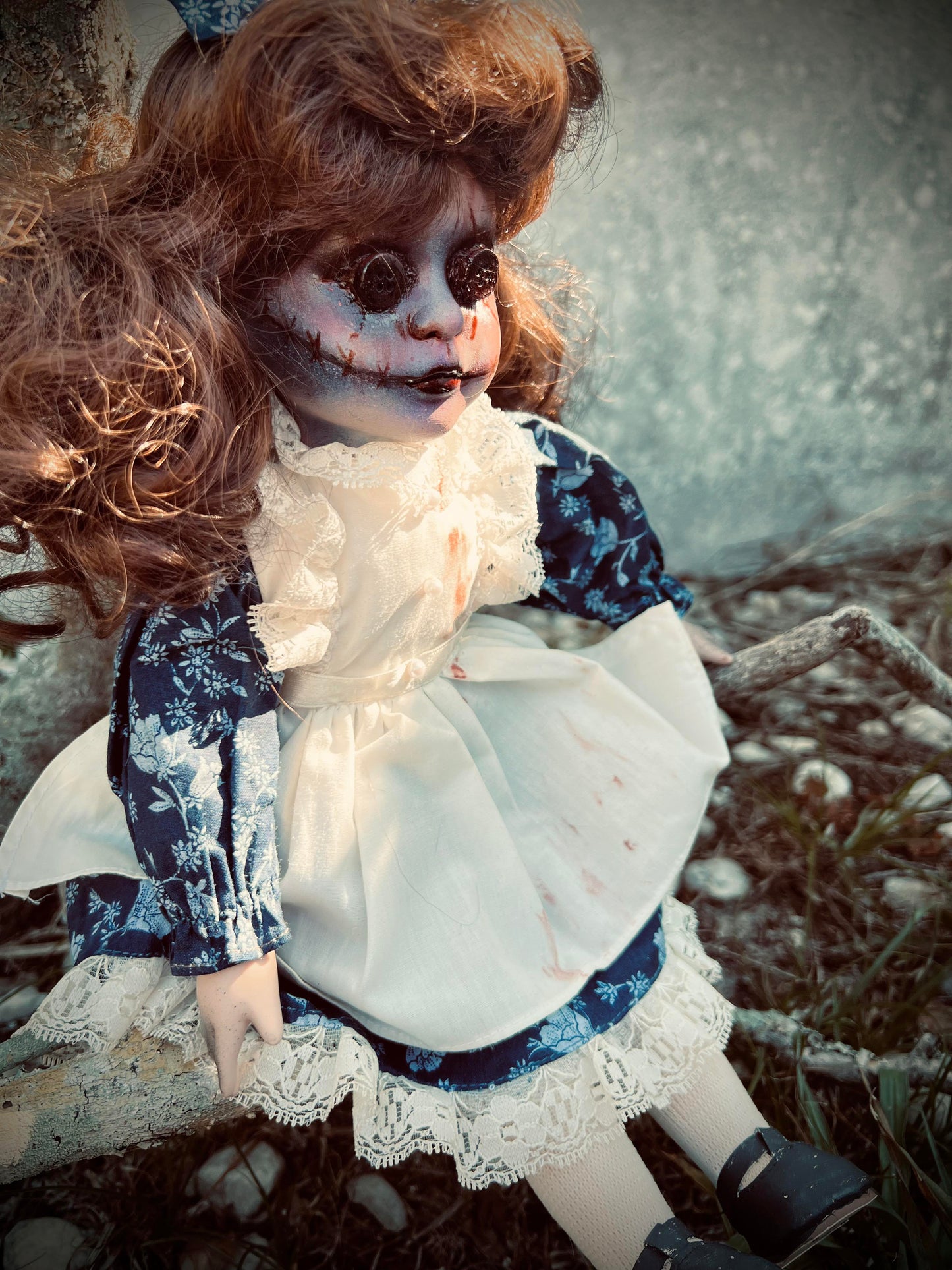 Meet Margaret 15" Vintage Baby Porcelain Creepy Witchy Haunted Spirit Infected Zombie Doll Scary Poltergeist Halloween Spooky Hand Painted