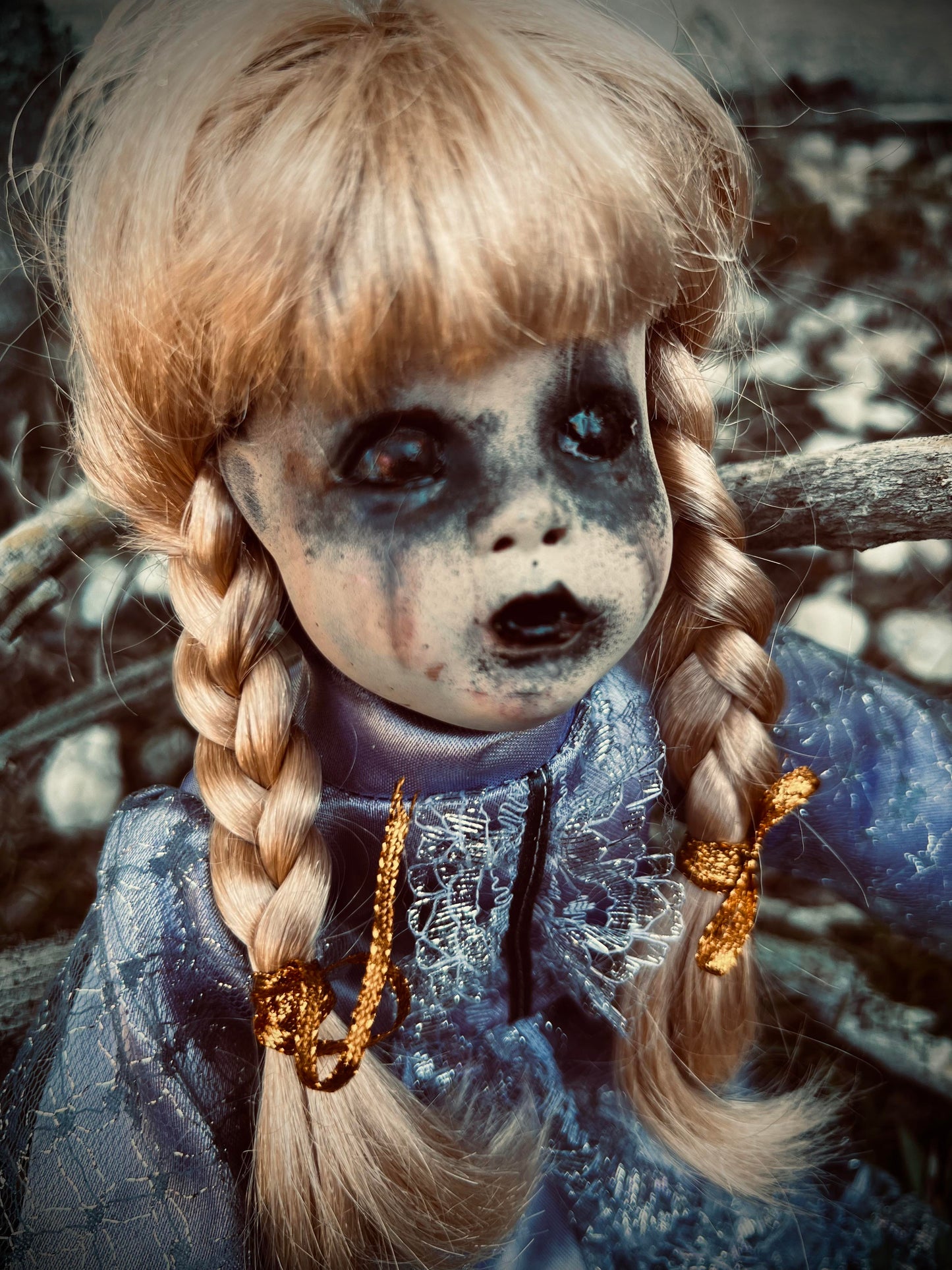 Meet Wendy 12" Vintage Baby Porcelain Creepy Haunted Spirit Infected Zombie Doll Scary Poltergeist Halloween Spooky Hand Painted