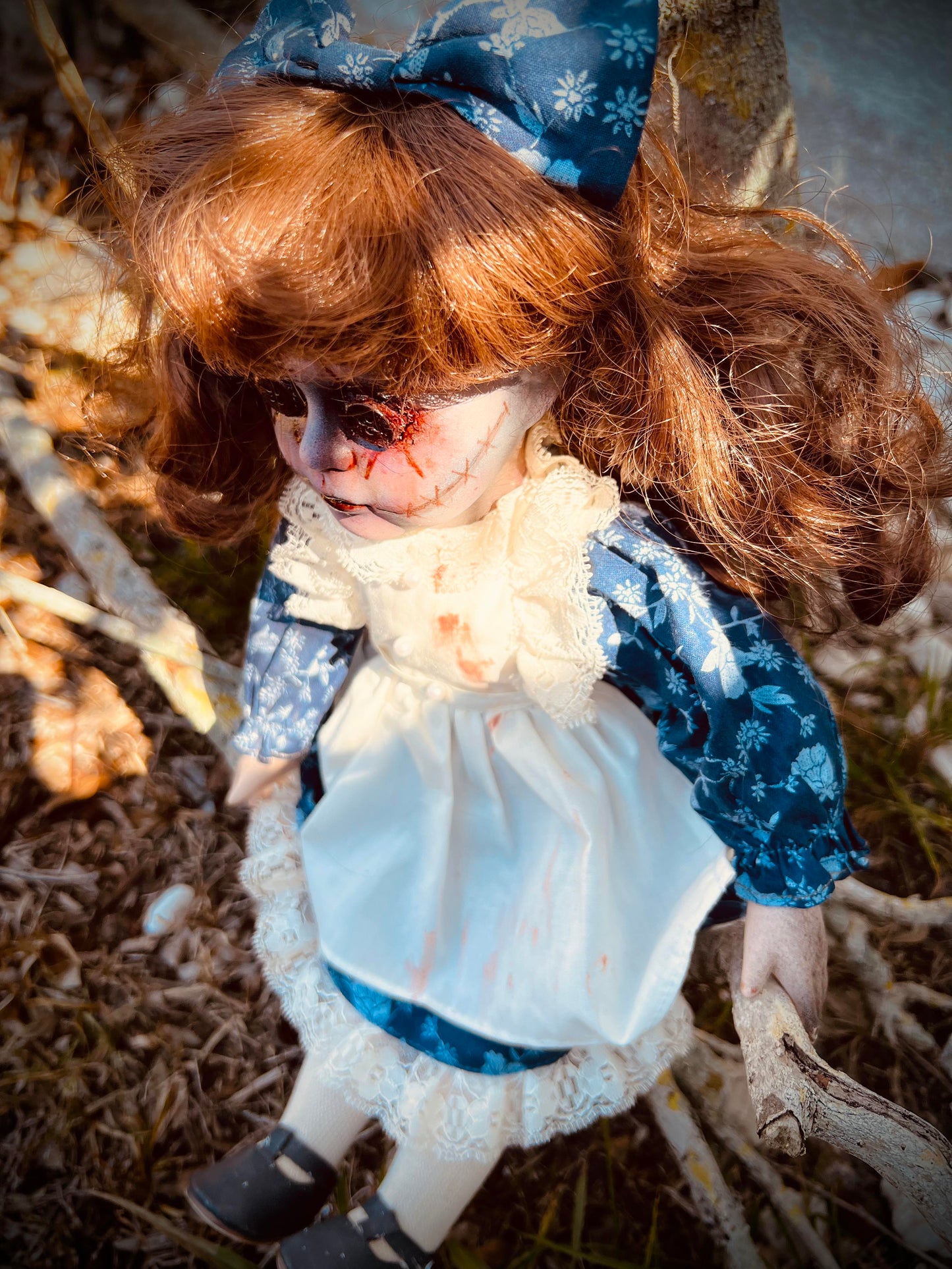 Meet Margaret 15" Vintage Baby Porcelain Creepy Witchy Haunted Spirit Infected Zombie Doll Scary Poltergeist Halloween Spooky Hand Painted