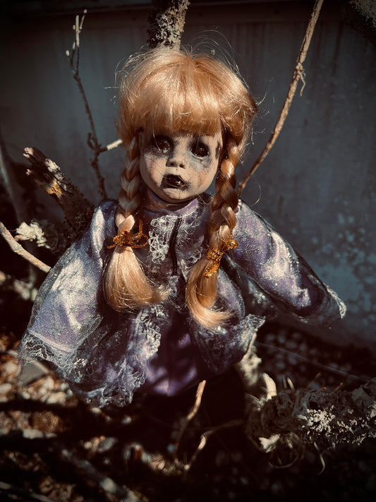 Meet Wendy 12" Vintage Baby Porcelain Creepy Haunted Spirit Infected Zombie Doll Scary Poltergeist Halloween Spooky Hand Painted