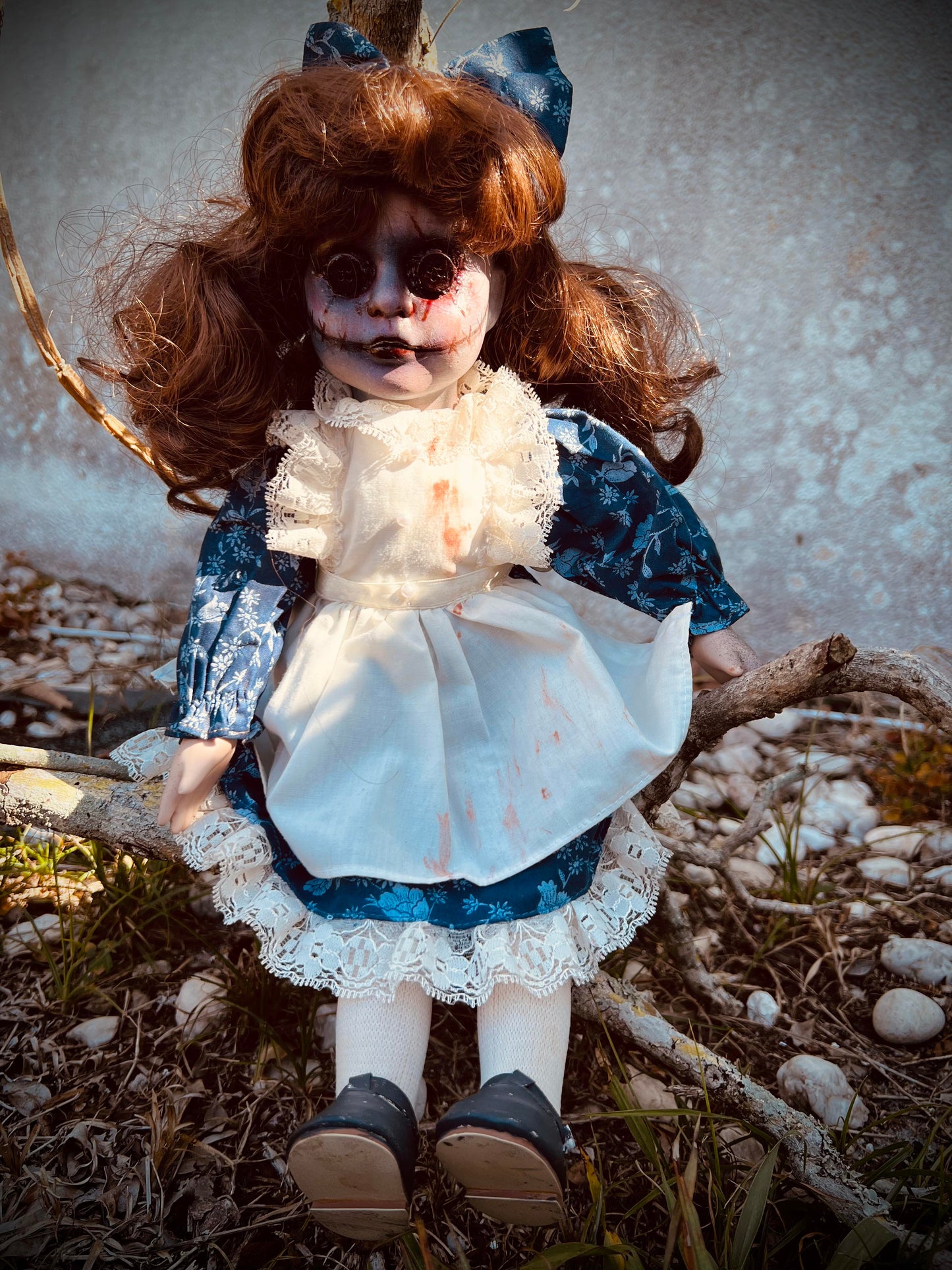 Meet Margaret 15" Vintage Baby Porcelain Creepy Witchy Haunted Spirit Infected Zombie Doll Scary Poltergeist Halloween Spooky Hand Painted