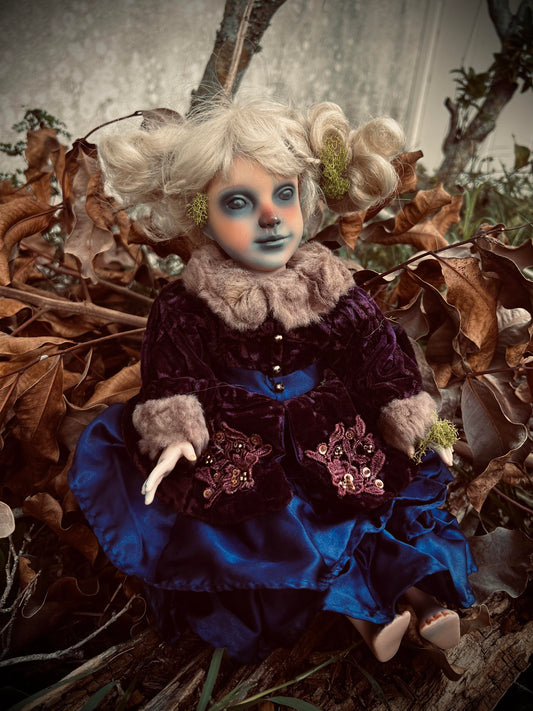 Meet Mila 14" Doll Porcelain Witchy Creepy Haunted Spirit Infected Scary Poltergeist Spooky Wicca Possessed Fall Gothic Positive Energy