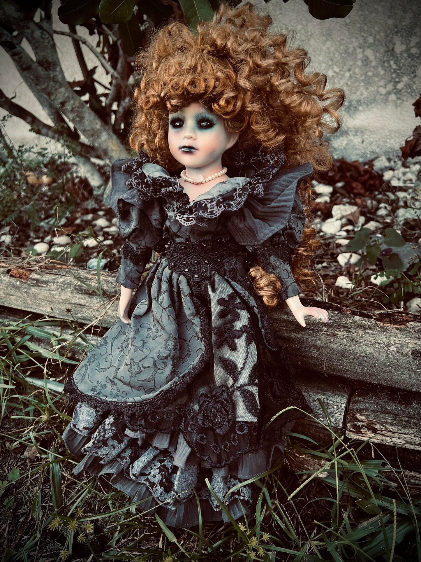 Meet Norma 16" Doll Porcelain Witchy Creepy Haunted Spirit Infected Scary Poltergeist Spooky Zombie Possessed Fall Gothic Positive Energy