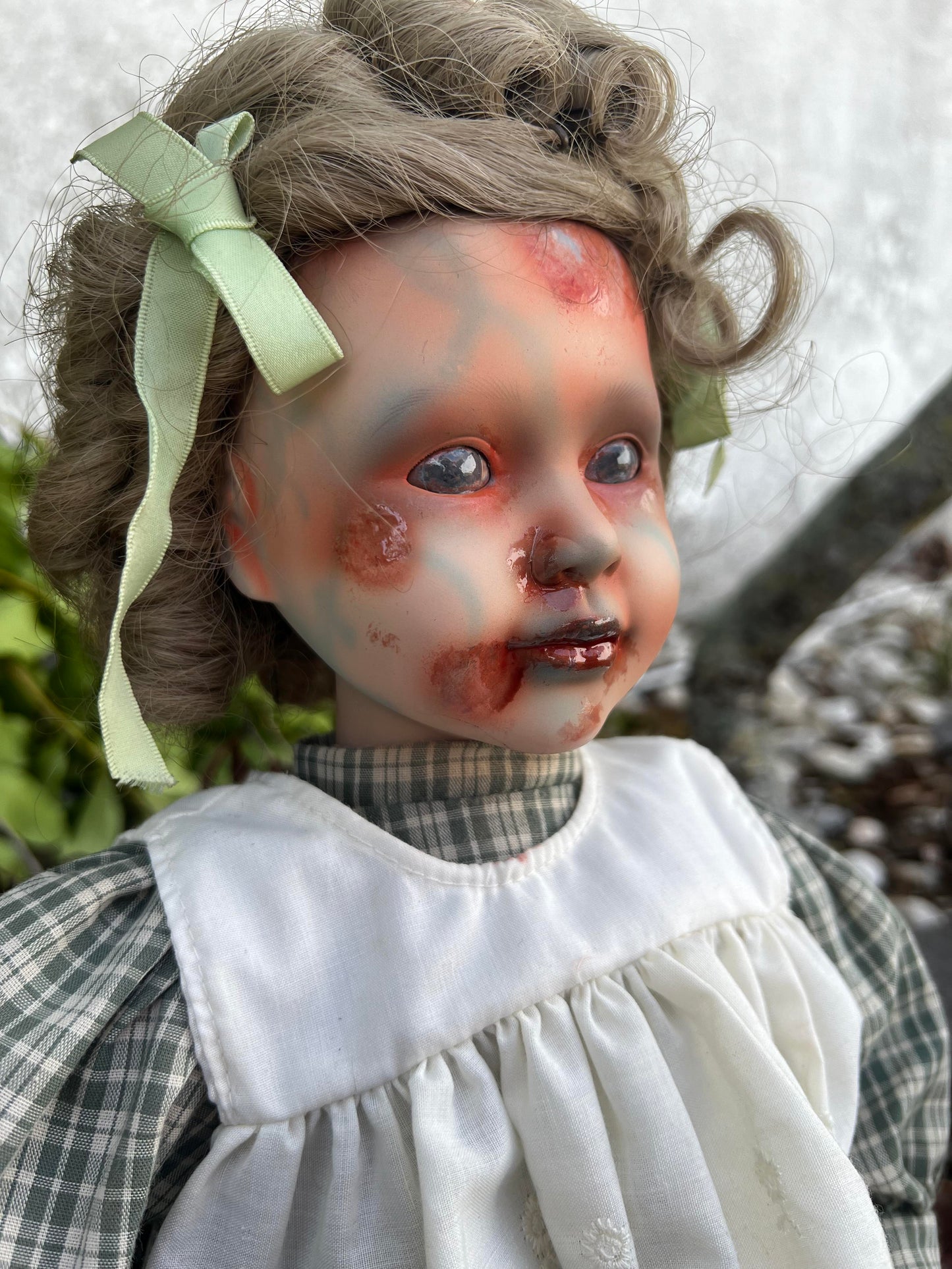 Meet Jane 20" Vintage Baby Porcelain witchy Creepy Haunted Spirit Infected Zombie Doll Scary Poltergeist Halloween Spooky Hand Painted