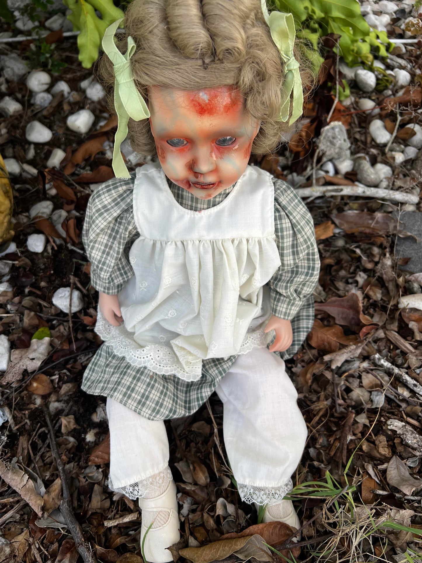 Meet Jane 20" Vintage Baby Porcelain witchy Creepy Haunted Spirit Infected Zombie Doll Scary Poltergeist Halloween Spooky Hand Painted