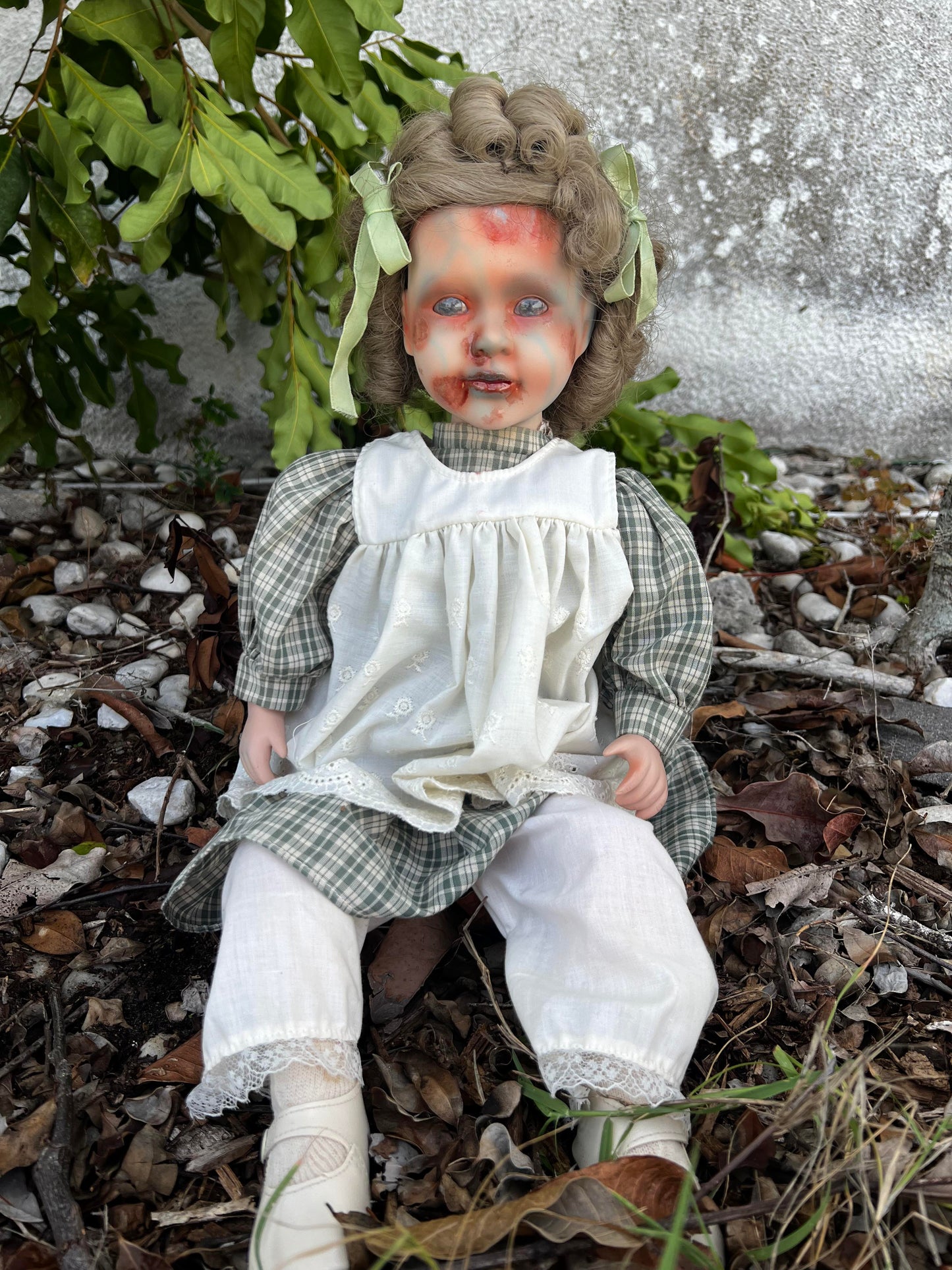 Meet Jane 20" Vintage Baby Porcelain witchy Creepy Haunted Spirit Infected Zombie Doll Scary Poltergeist Halloween Spooky Hand Painted