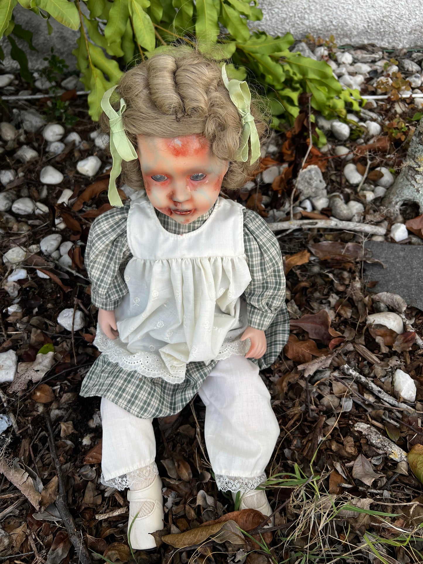 Meet Jane 20" Vintage Baby Porcelain witchy Creepy Haunted Spirit Infected Zombie Doll Scary Poltergeist Halloween Spooky Hand Painted