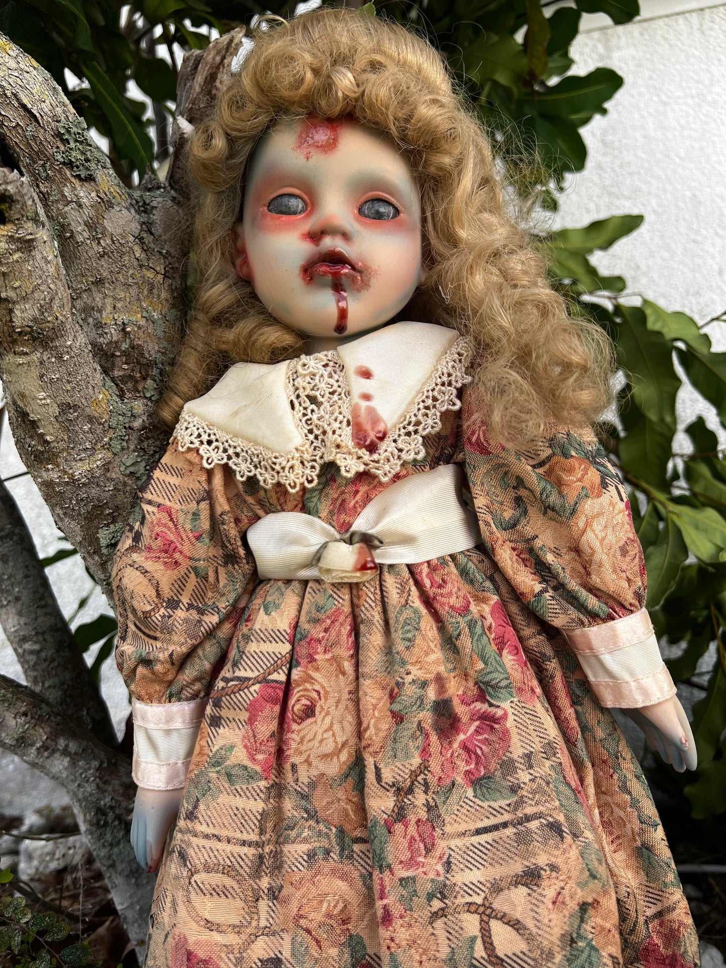 Meet Mable 20" Vintage Baby Porcelain witchy Creepy Haunted Spirit Infected Zombie Doll Scary Poltergeist Halloween Spooky Hand Painted