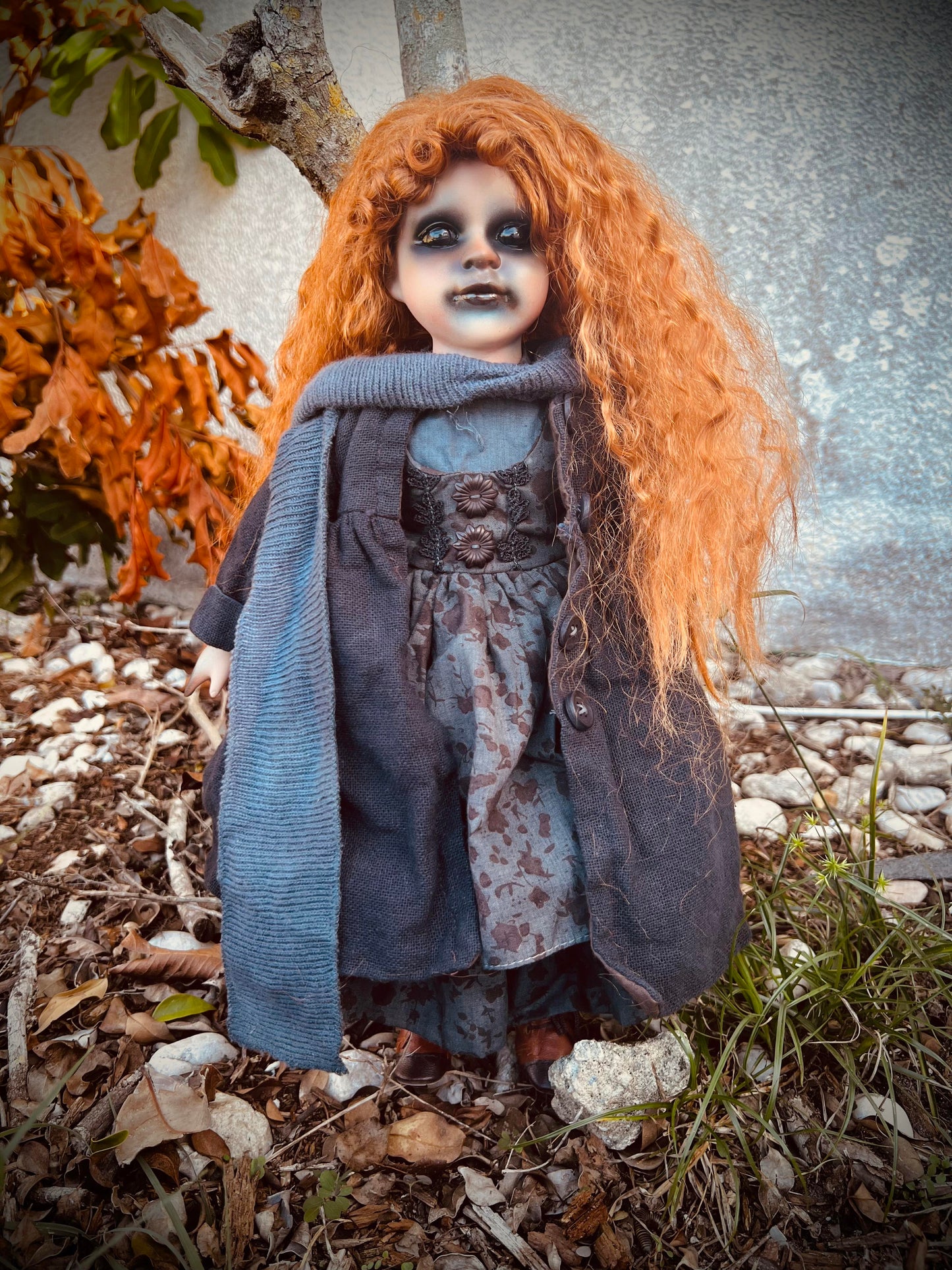 Meet Christina 16" Doll Porcelain Witchy Creepy Haunted Spirit Infected Spider Web Scary Poltergeist Spooky Wicca Possessed Halloween Fall