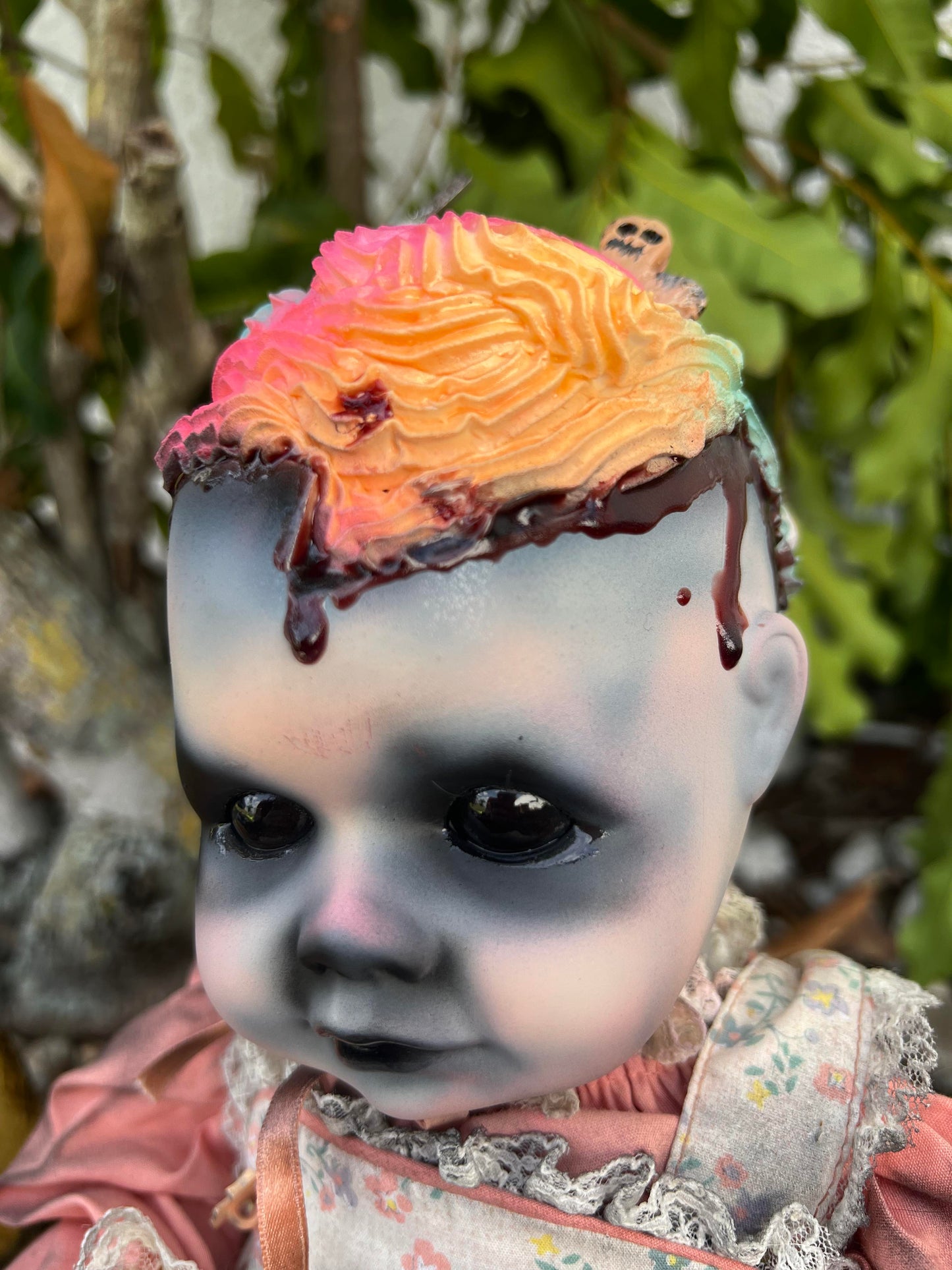 Meet Scoop 17" Vintage Baby Porcelain witchy Creepy Haunted Spirit Infected Zombie Doll Scary Poltergeist Halloween Spooky Hand Painted