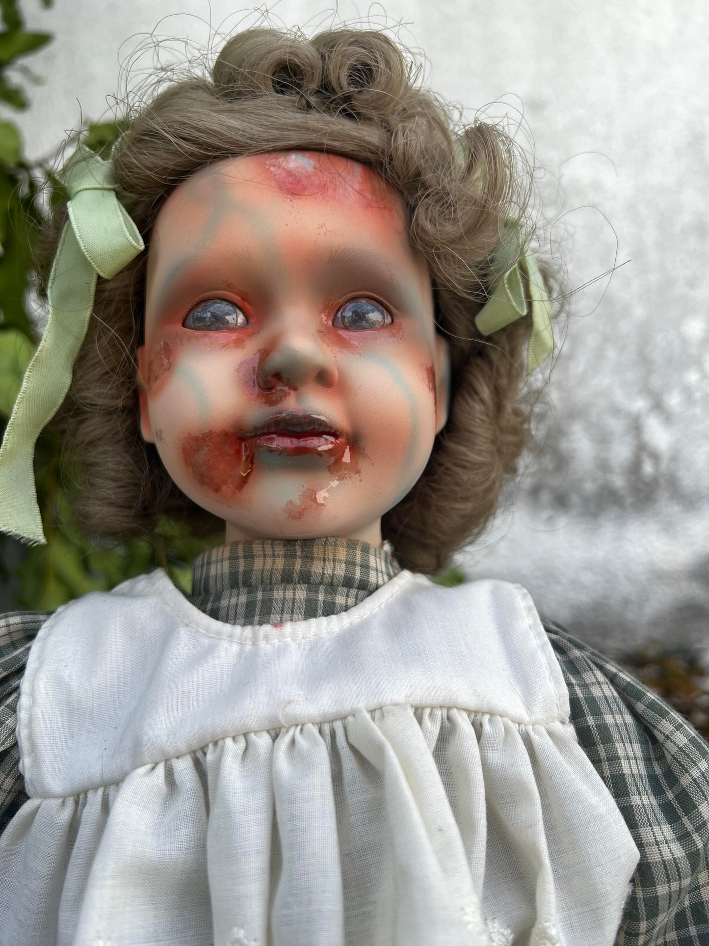 Meet Jane 20" Vintage Baby Porcelain witchy Creepy Haunted Spirit Infected Zombie Doll Scary Poltergeist Halloween Spooky Hand Painted