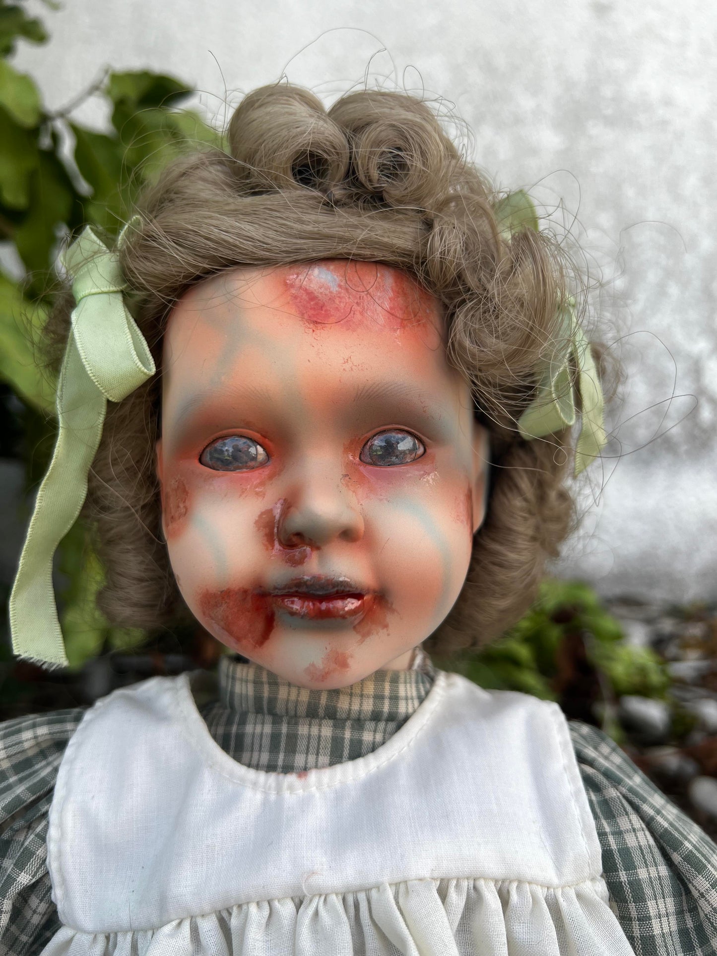 Meet Jane 20" Vintage Baby Porcelain witchy Creepy Haunted Spirit Infected Zombie Doll Scary Poltergeist Halloween Spooky Hand Painted