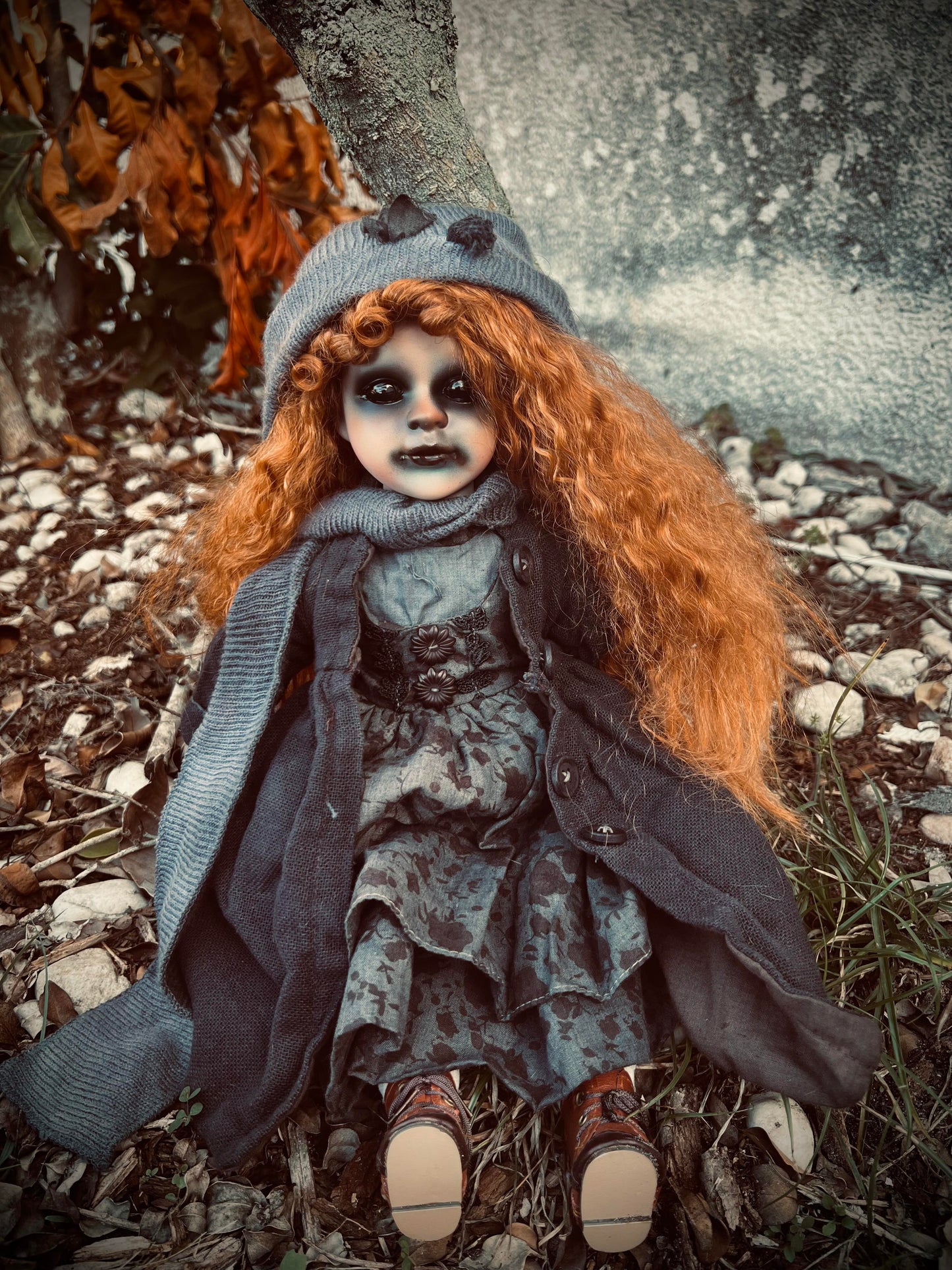 Meet Christina 16" Doll Porcelain Witchy Creepy Haunted Spirit Infected Spider Web Scary Poltergeist Spooky Wicca Possessed Halloween Fall