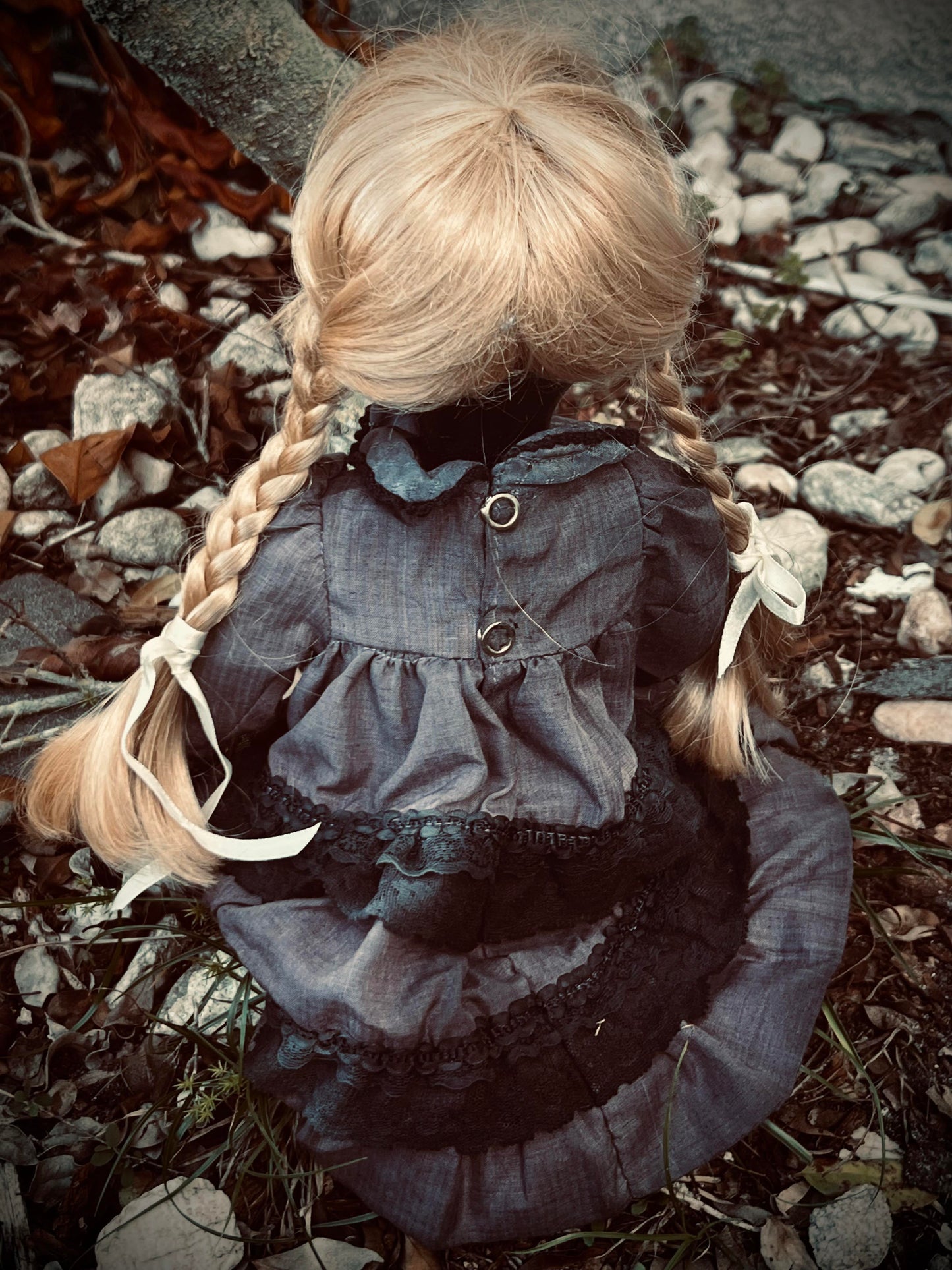 Meet Unlucky Charlotte 15" Doll Porcelain Witchy Creepy Haunted Spirit Infected Spider Web Scary Poltergeist Spooky Wicca Possessed