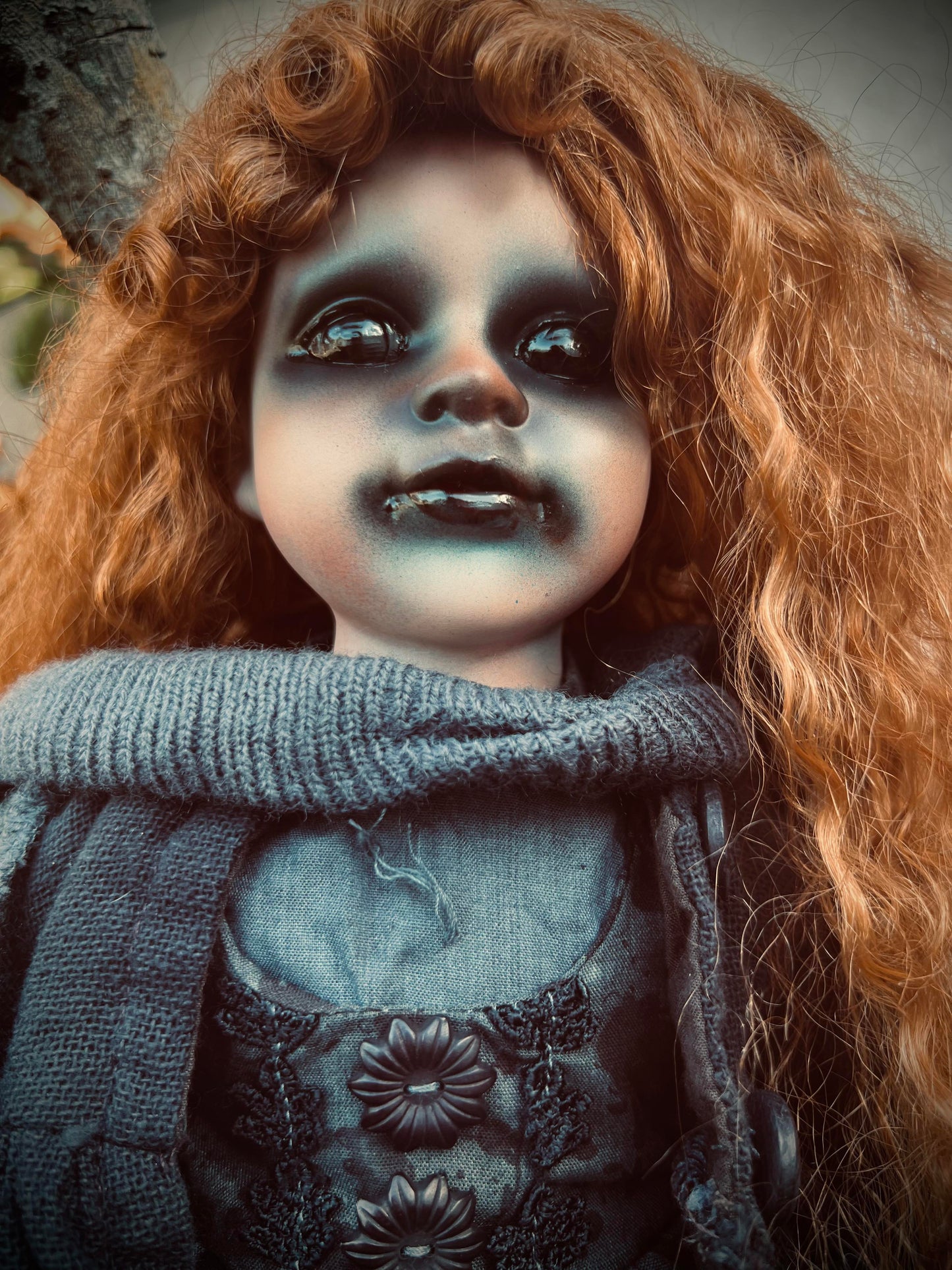 Meet Christina 16" Doll Porcelain Witchy Creepy Haunted Spirit Infected Spider Web Scary Poltergeist Spooky Wicca Possessed Halloween Fall