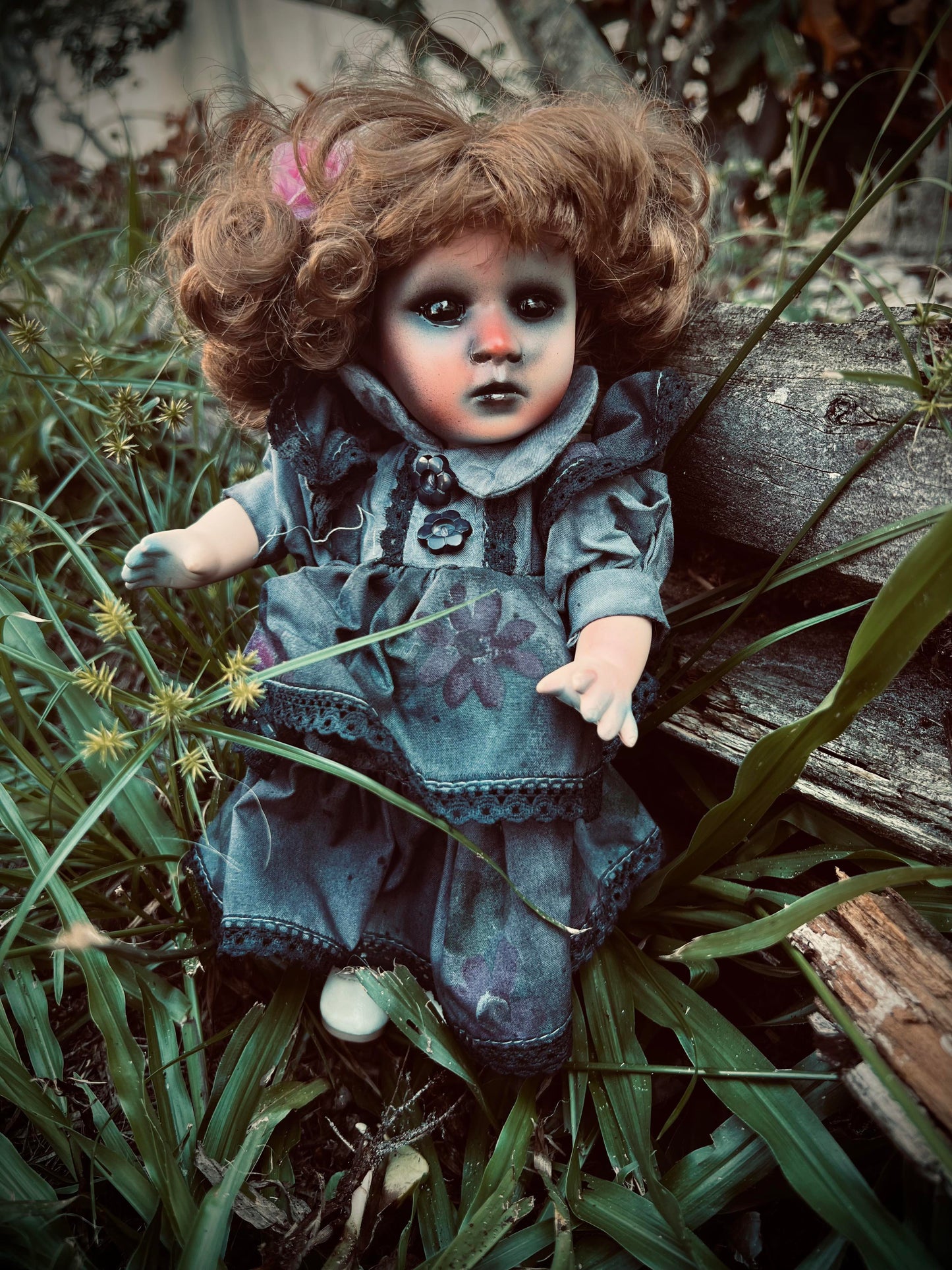 Meet Jinx 10" Doll Porcelain Witchy Creepy Haunted Spirit Infected Scary Poltergeist Spooky Wicca Possessed Halloween Fall Gothic Gore