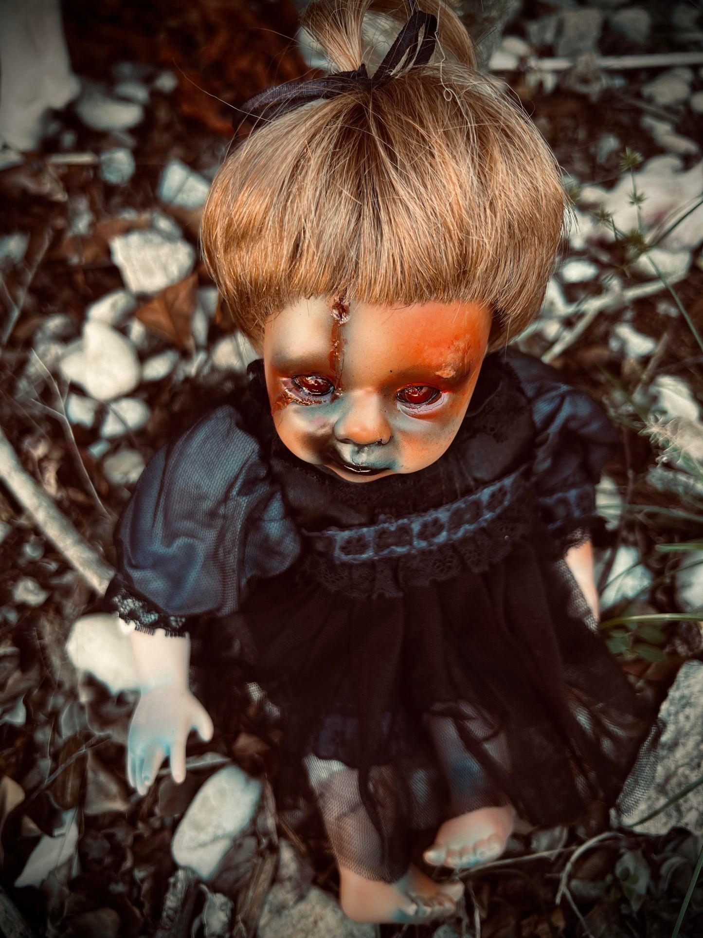 Meet Baby Isla 12" Doll Porcelain Witchy Creepy Haunted Spirit Infected Scary Poltergeist Spooky Wicca Possessed Halloween Fall Gothic