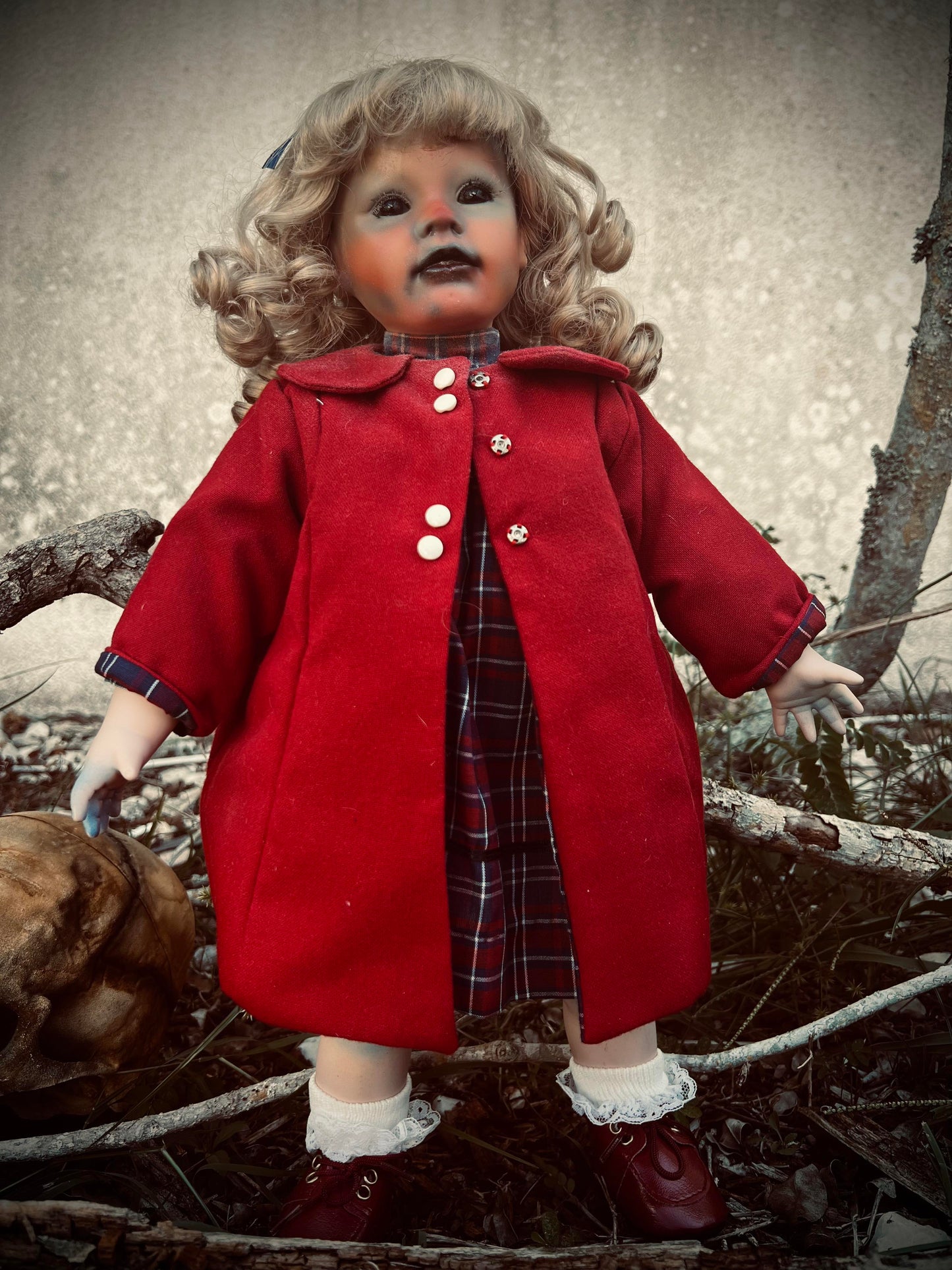 Meet Aurora 17" Doll Porcelain Witchy Creepy Haunted Spirit Infected Scary Poltergeist Spooky Wicca Possessed Halloween Fall Gothic Gore