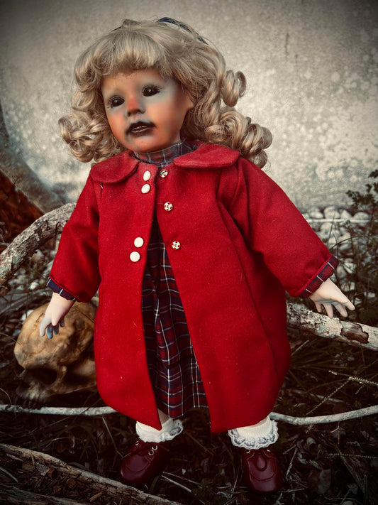 Meet Aurora 17" Doll Porcelain Witchy Creepy Haunted Spirit Infected Scary Poltergeist Spooky Wicca Possessed Halloween Fall Gothic Gore