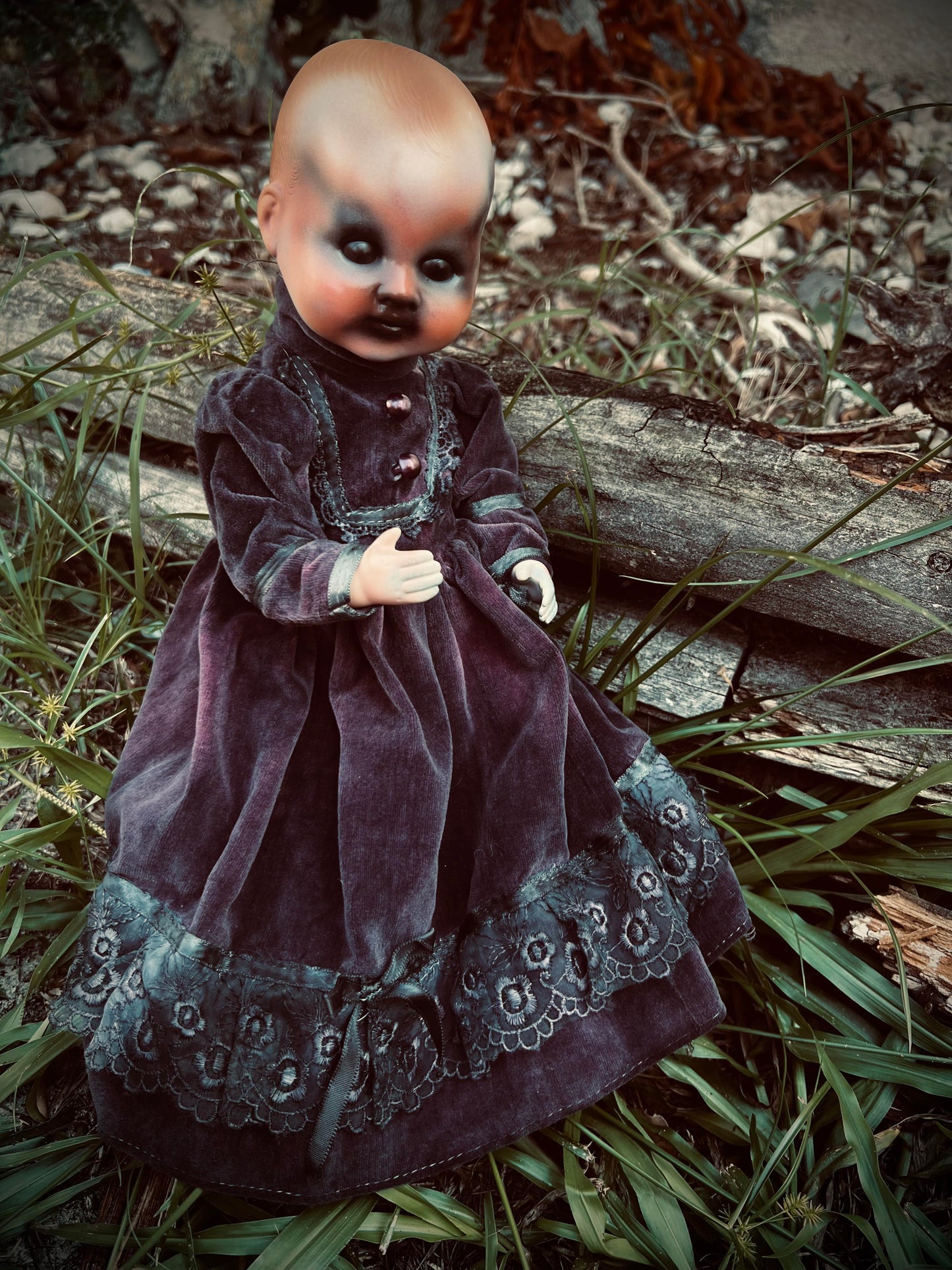 Meet Sutton 12" Vintage Full Vinyl Doll Witchy Creepy Haunted Spirit Infected Scary Poltergeist Spooky Wicca Possessed Fall Gothic