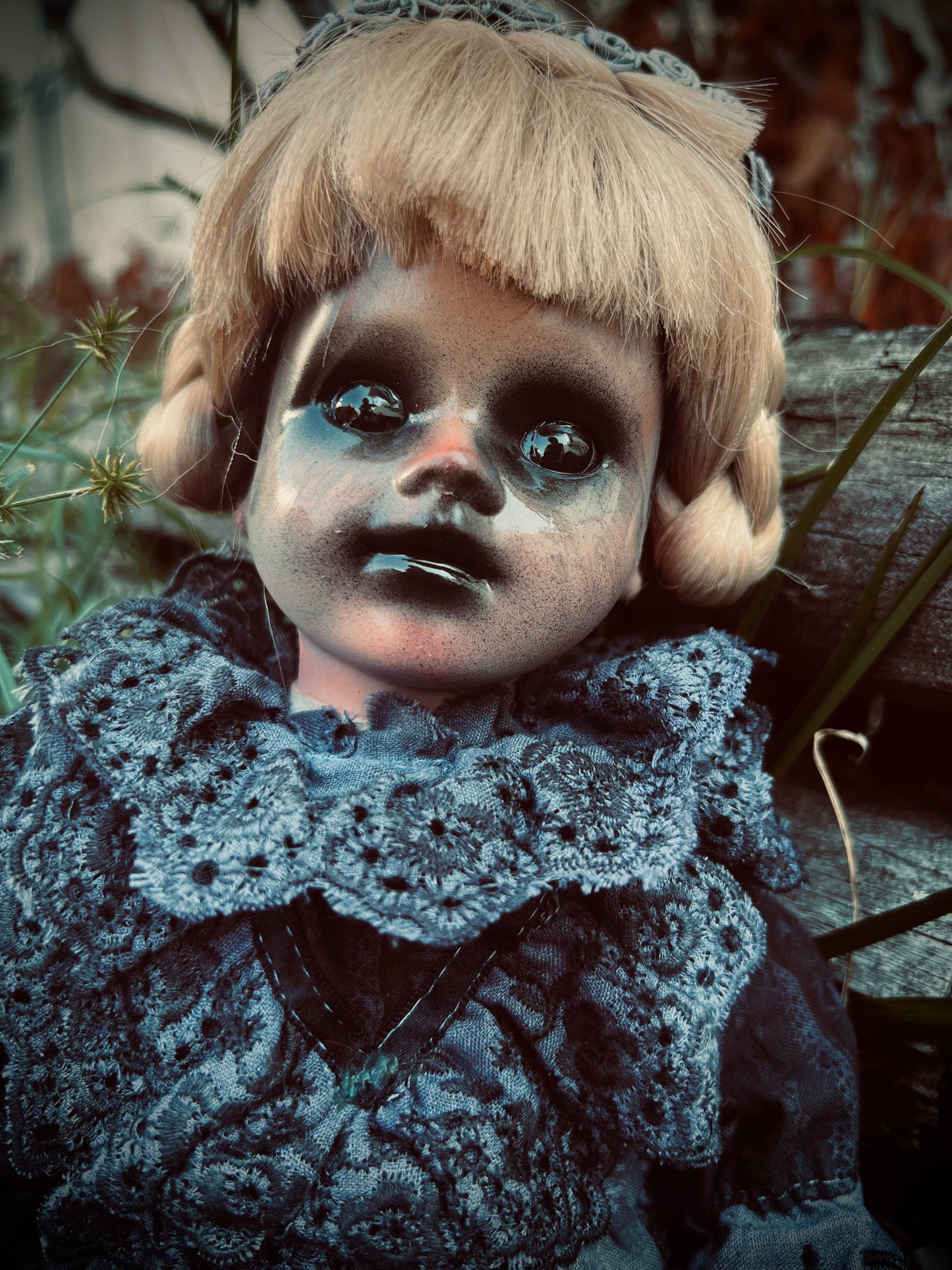 Meet Ellison 15" Doll Porcelain Witchy Creepy Haunted Spirit Infected Scary Poltergeist Spooky Wicca Possessed Halloween Fall Gothic Gore