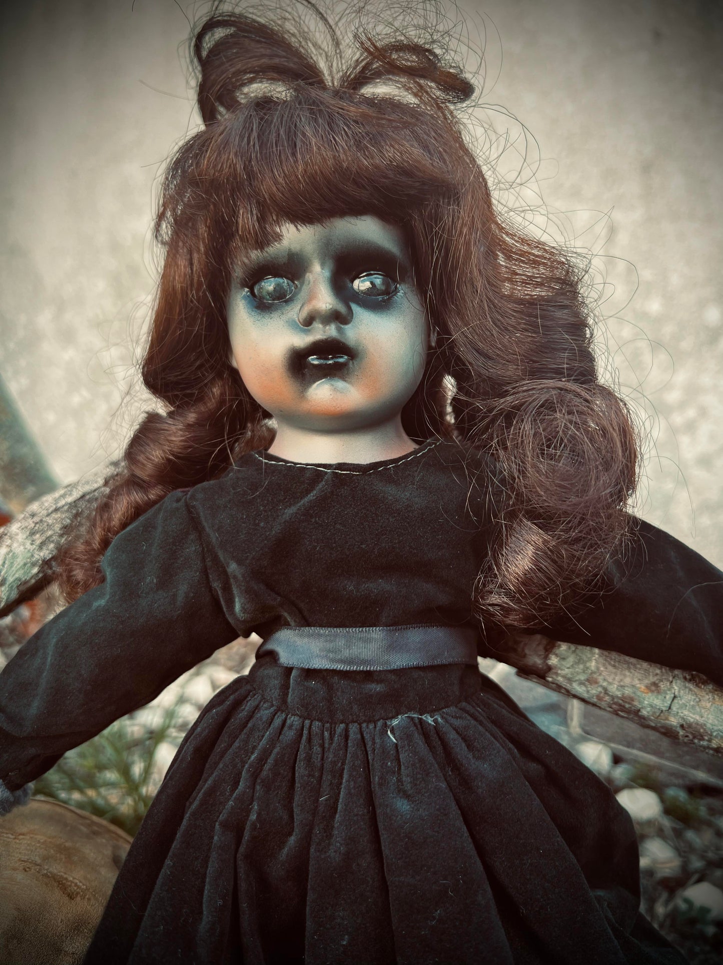 Meet Ella 15" Doll Porcelain Witchy Creepy Haunted Spirit Infected Scary Poltergeist Spooky Wicca Possessed Halloween Fall Gothic Gore