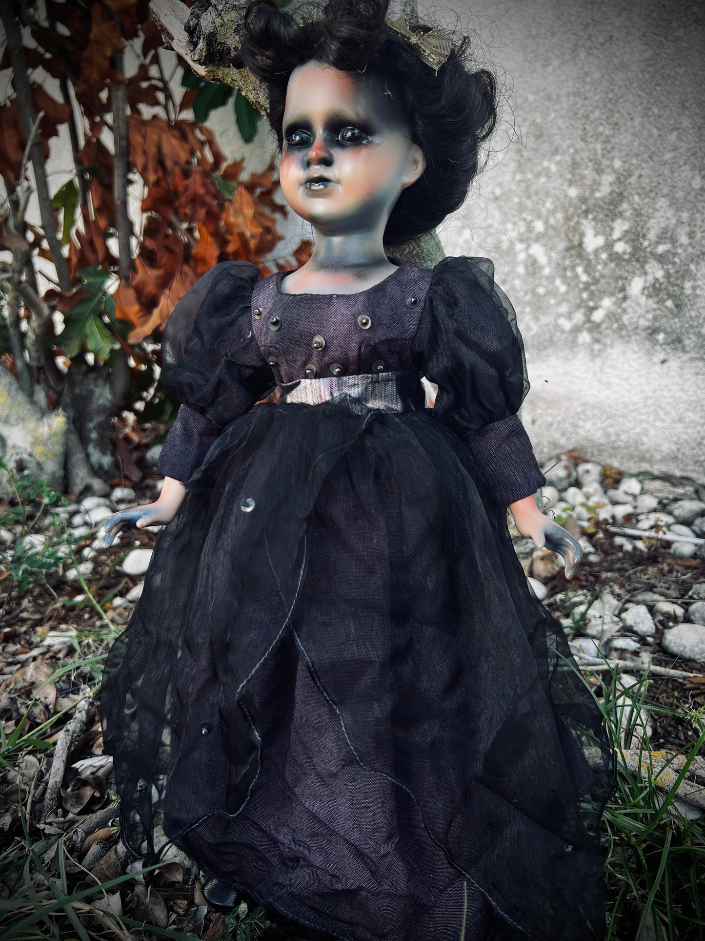 Meet Nyx 16" Doll Porcelain Witchy Creepy Haunted Spirit Infected Scary Poltergeist Spooky Wicca Possessed Halloween Fall Gothic