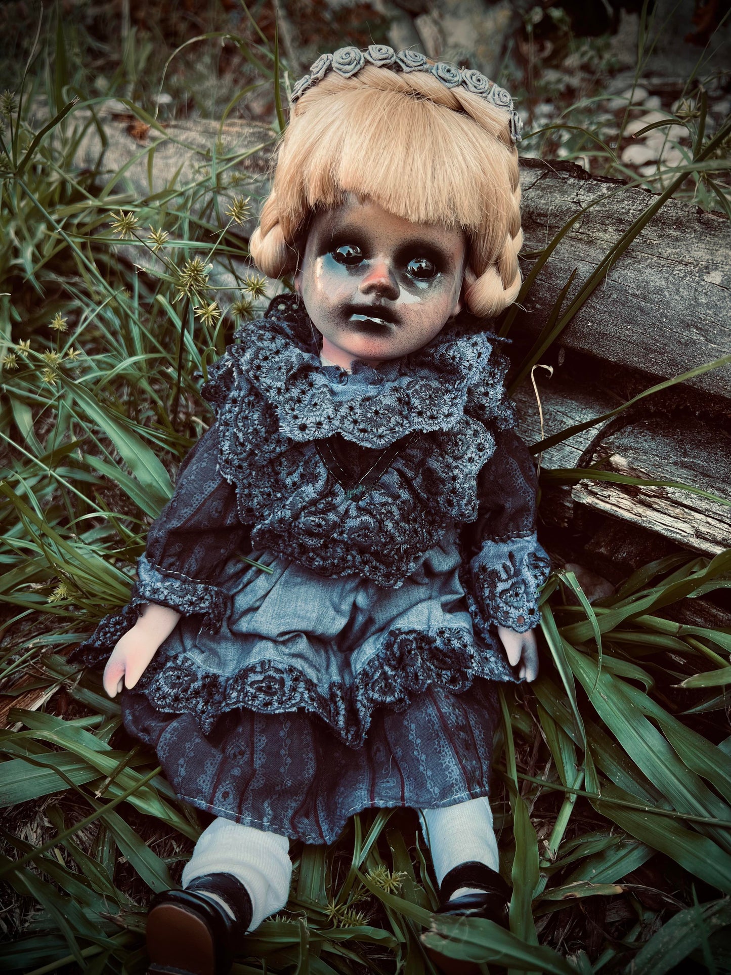 Meet Ellison 15" Doll Porcelain Witchy Creepy Haunted Spirit Infected Scary Poltergeist Spooky Wicca Possessed Halloween Fall Gothic Gore