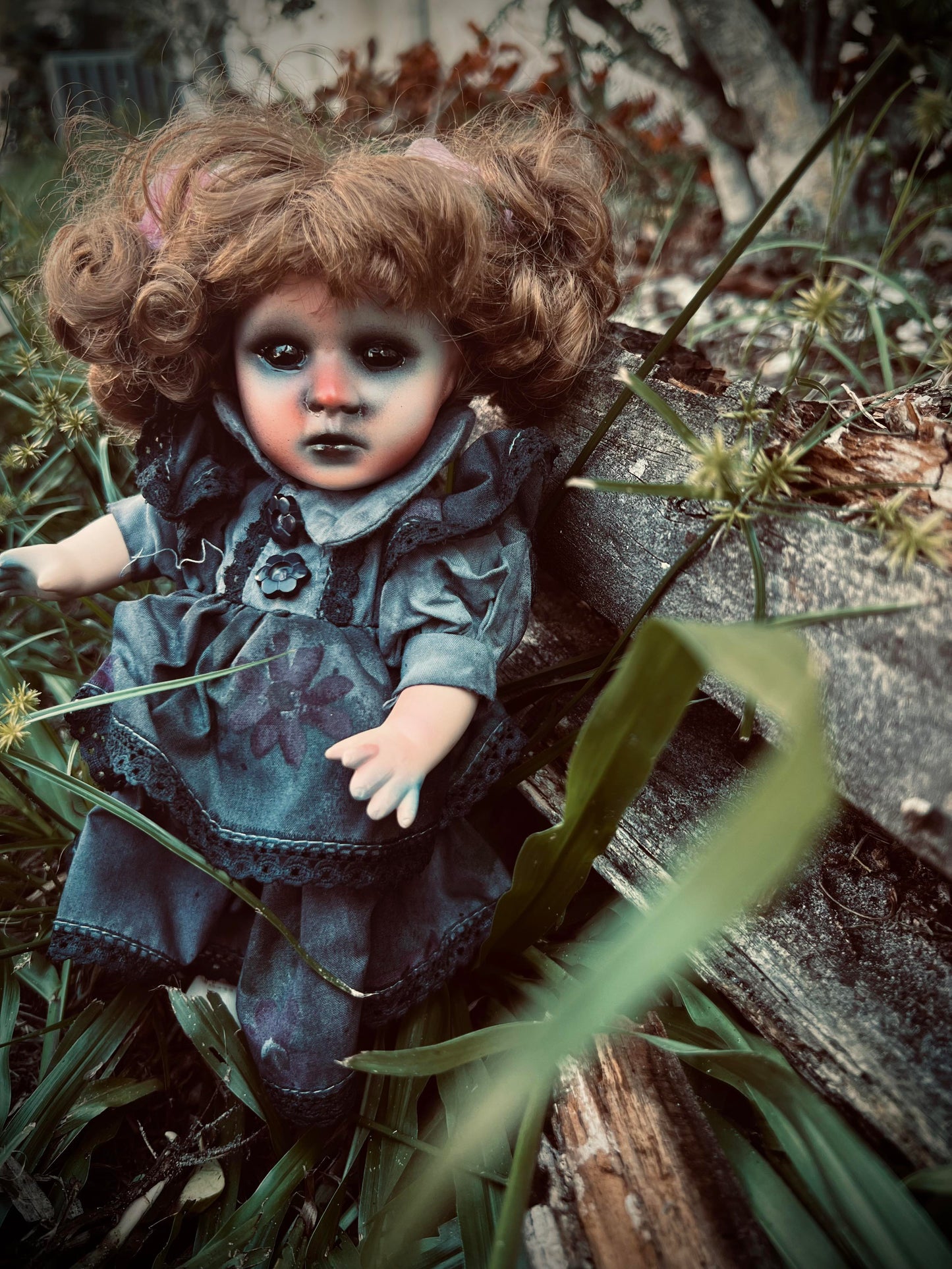 Meet Jinx 10" Doll Porcelain Witchy Creepy Haunted Spirit Infected Scary Poltergeist Spooky Wicca Possessed Halloween Fall Gothic Gore