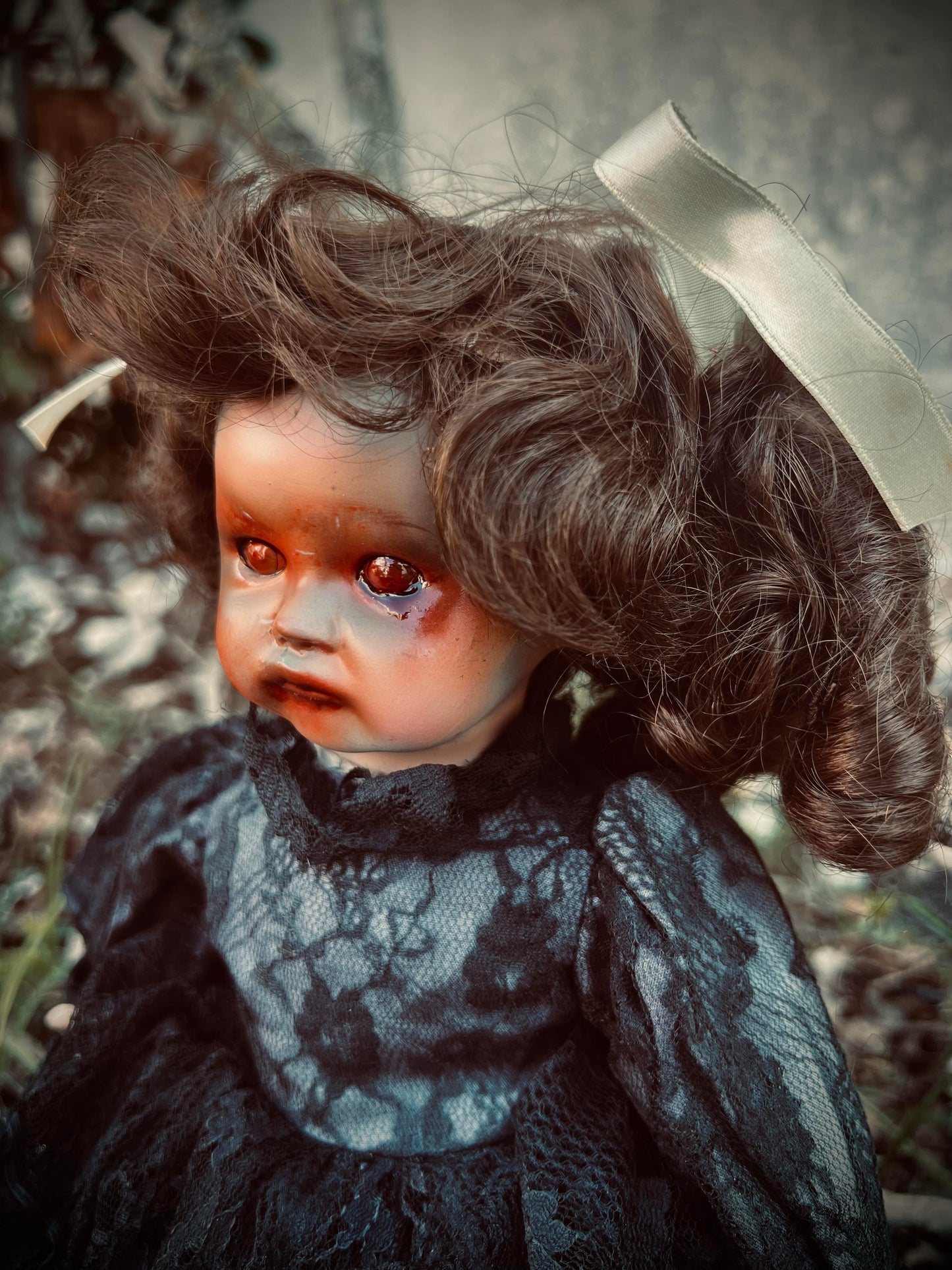 Meet Eden 14" Doll Porcelain Witchy Creepy Haunted Spirit Infected Scary Poltergeist Spooky Wicca Possessed Halloween Fall Gothic