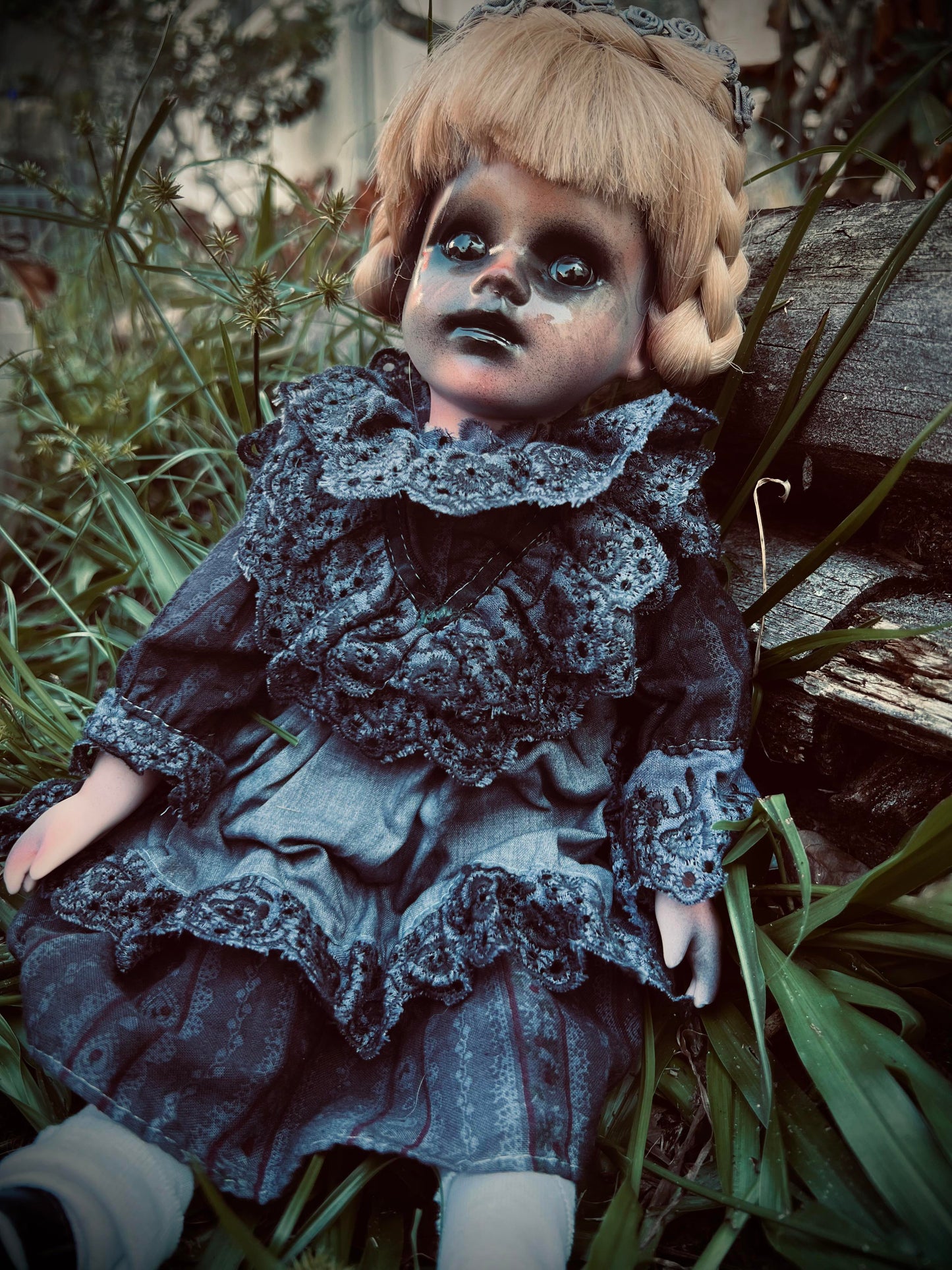 Meet Ellison 15" Doll Porcelain Witchy Creepy Haunted Spirit Infected Scary Poltergeist Spooky Wicca Possessed Halloween Fall Gothic Gore