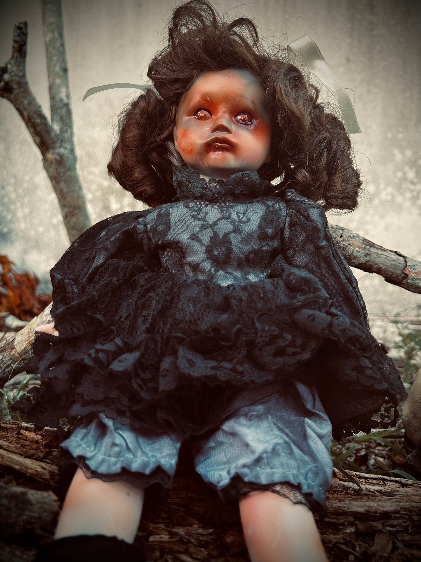 Meet Eden 14" Doll Porcelain Witchy Creepy Haunted Spirit Infected Scary Poltergeist Spooky Wicca Possessed Halloween Fall Gothic