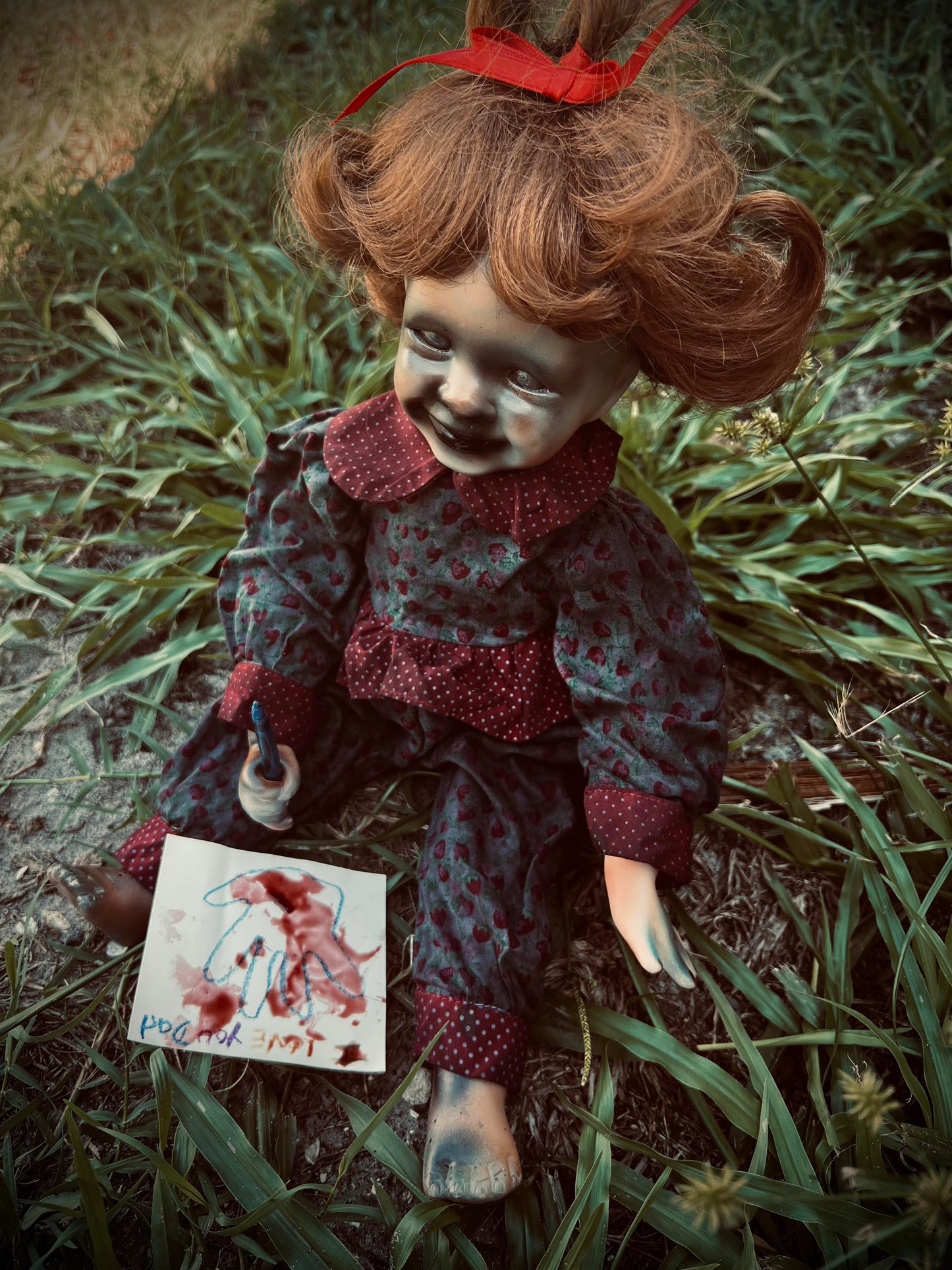 Meet Mia 15" Doll Porcelain Witchy Creepy Haunted Spirit Infected Scary Poltergeist Spooky Wicca Possessed Halloween Fall Gothic Gore