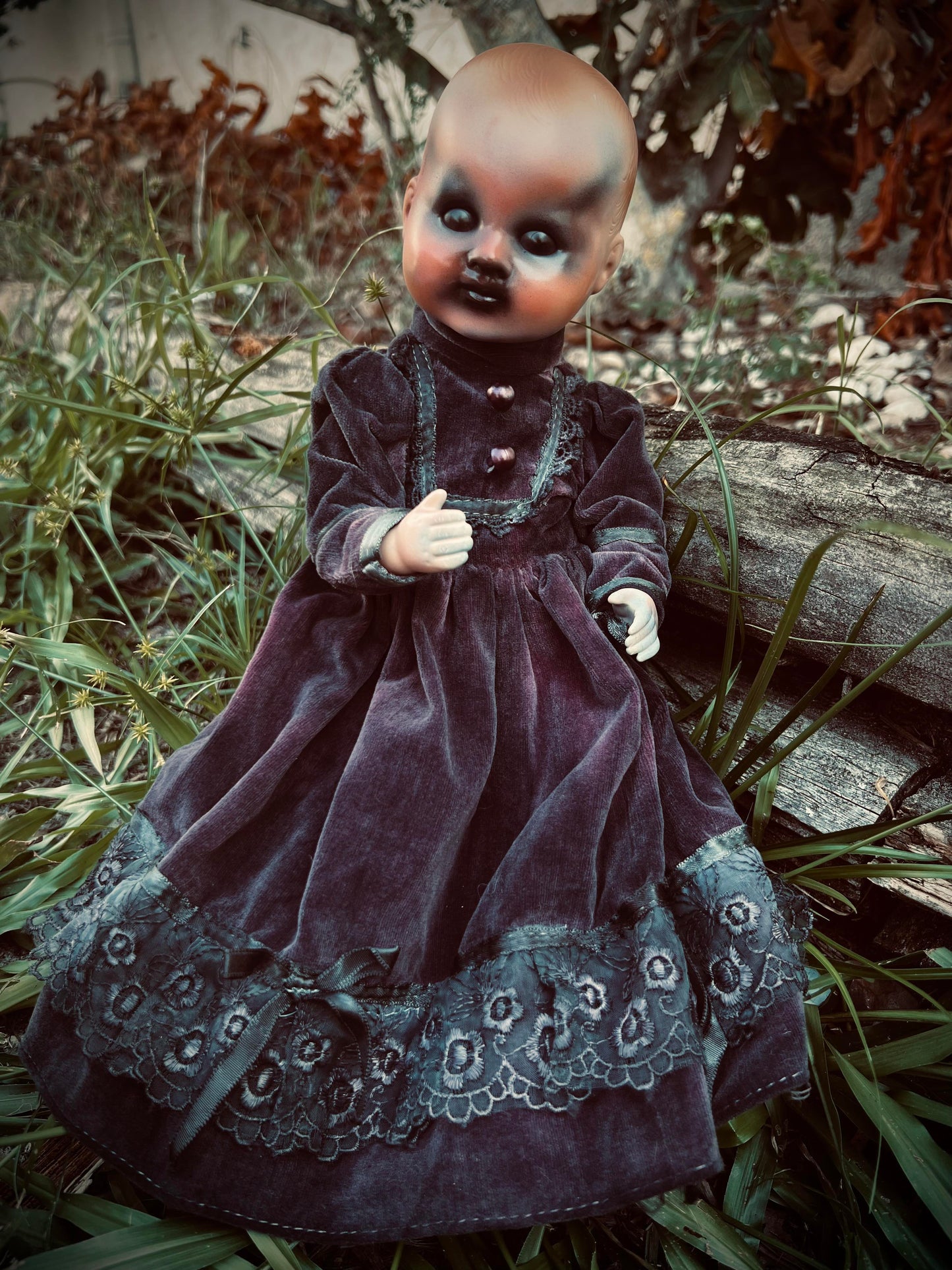 Meet Sutton 12" Vintage Full Vinyl Doll Witchy Creepy Haunted Spirit Infected Scary Poltergeist Spooky Wicca Possessed Fall Gothic