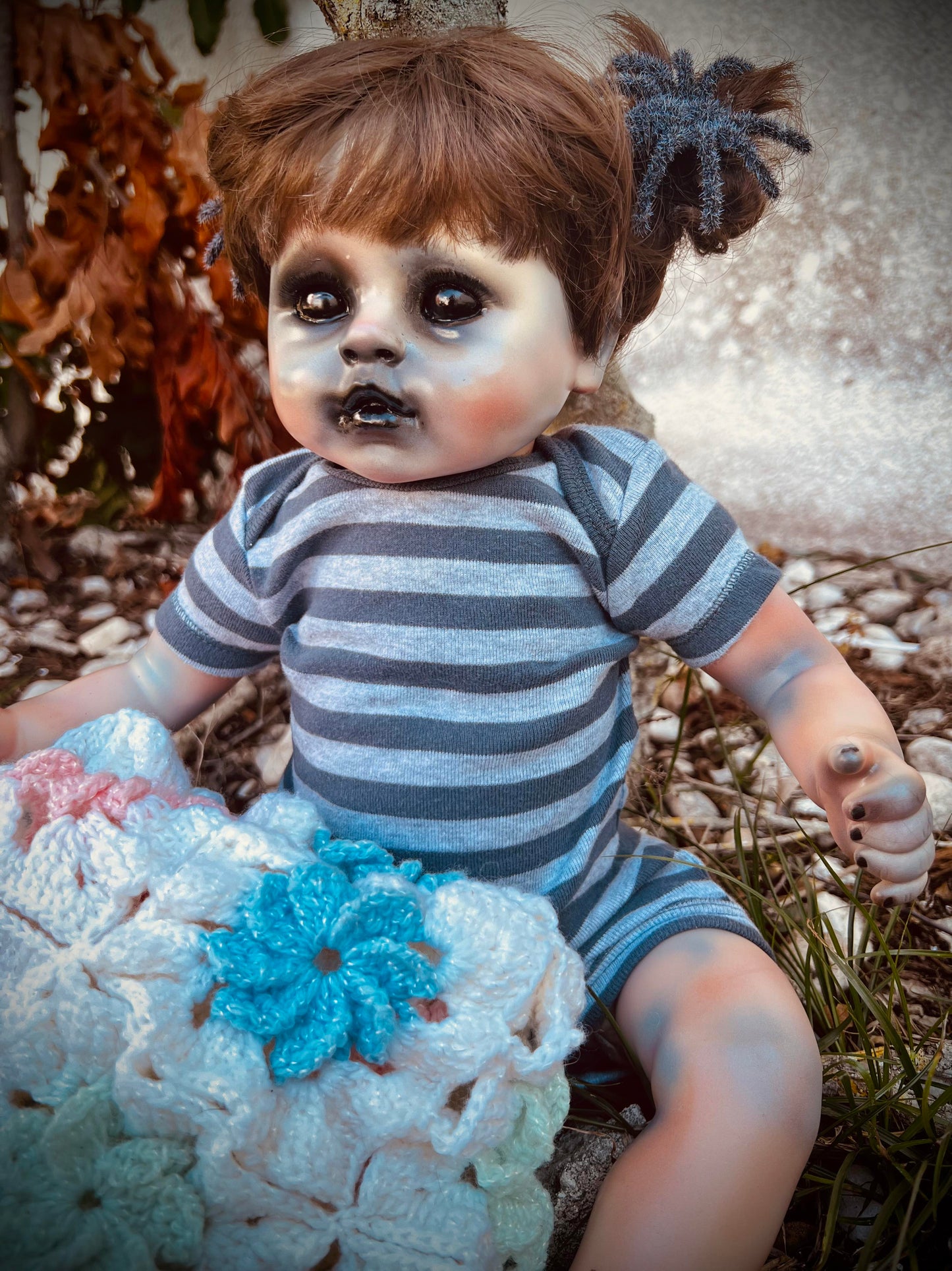 Meet Millie 20" Baby Doll Vinyl Silicone Reborn Witchy Creepy Haunted Spirit Infected Scary Poltergeist Spooky Wicca Possessed Fall Gothic