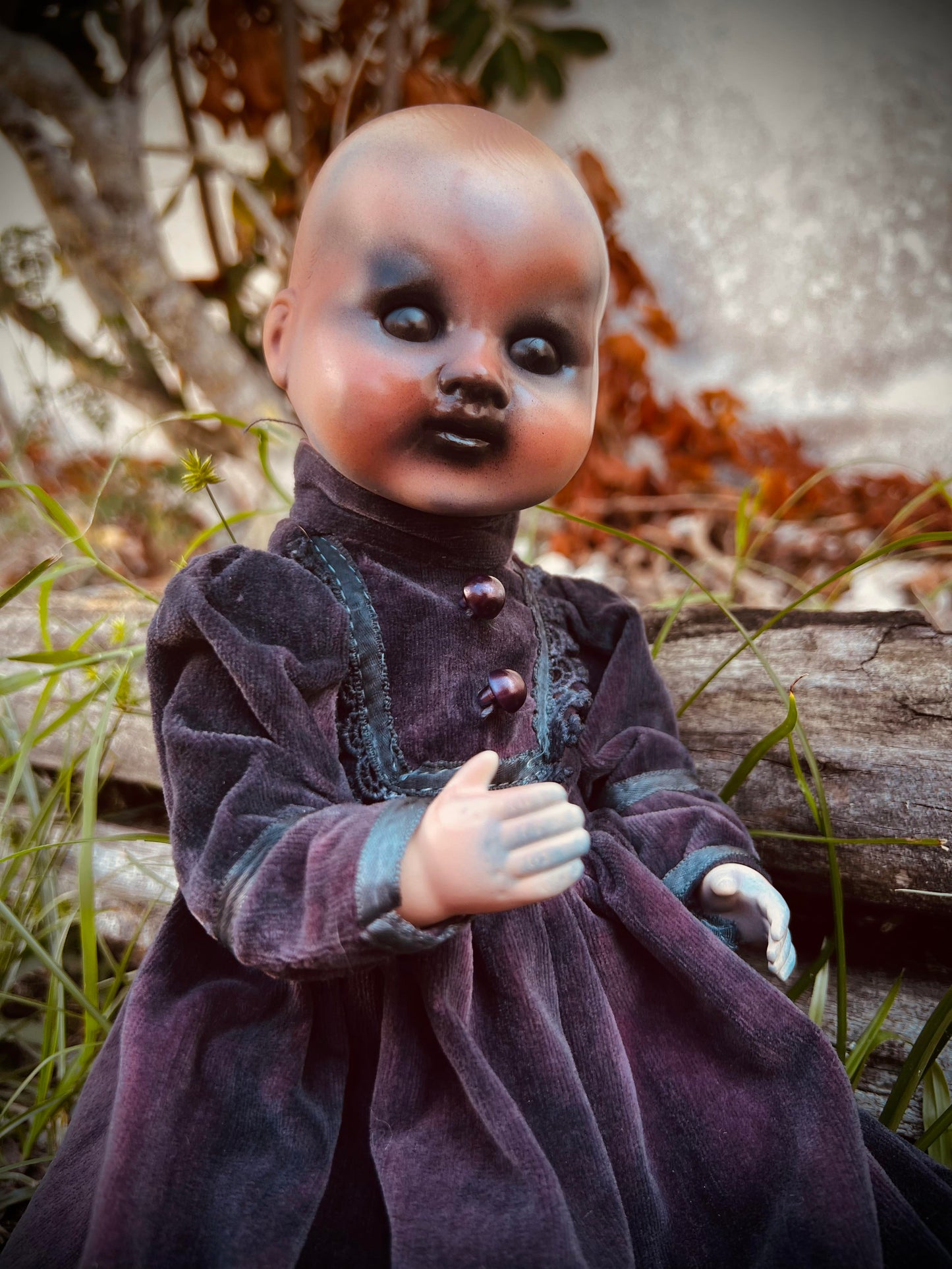 Meet Sutton 12" Vintage Full Vinyl Doll Witchy Creepy Haunted Spirit Infected Scary Poltergeist Spooky Wicca Possessed Fall Gothic