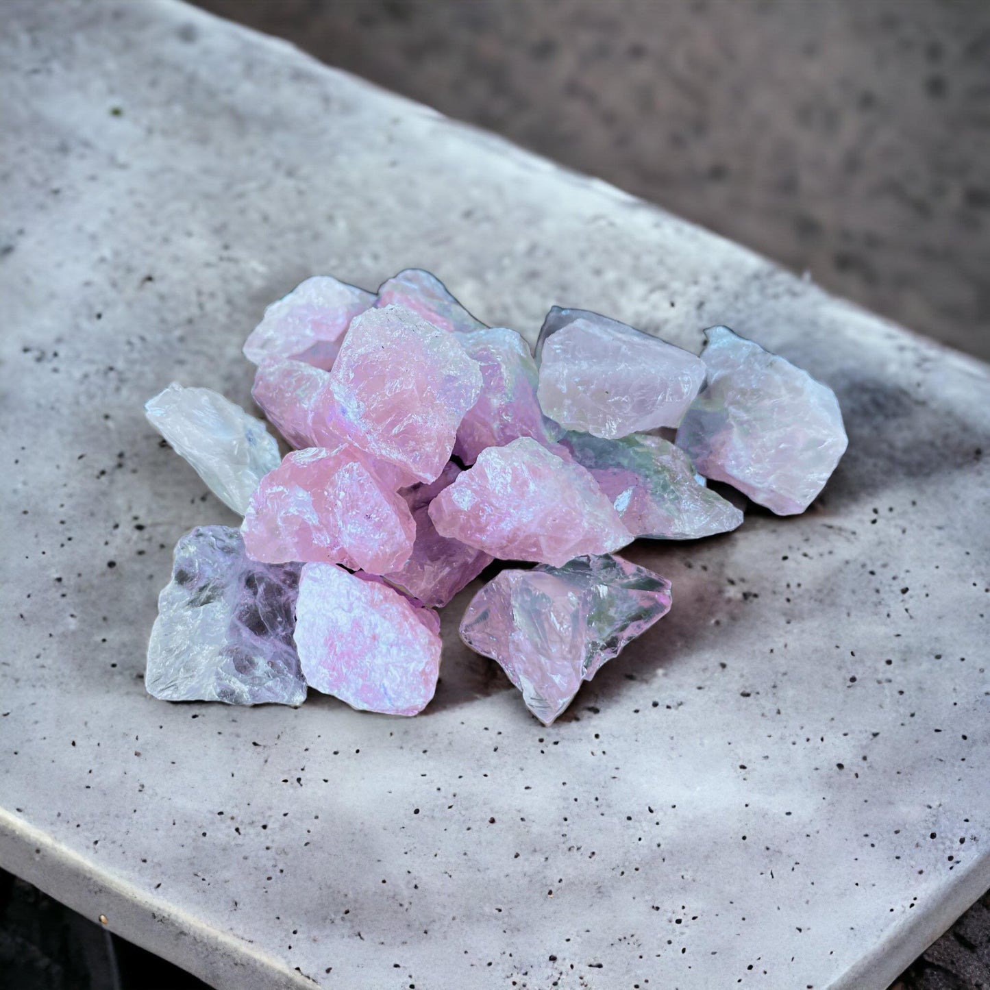 Rose Quartz Rough Natural Stones 5 oz Healing Love & Harmony Psychic Powers Charka Crafting Rose Chunks