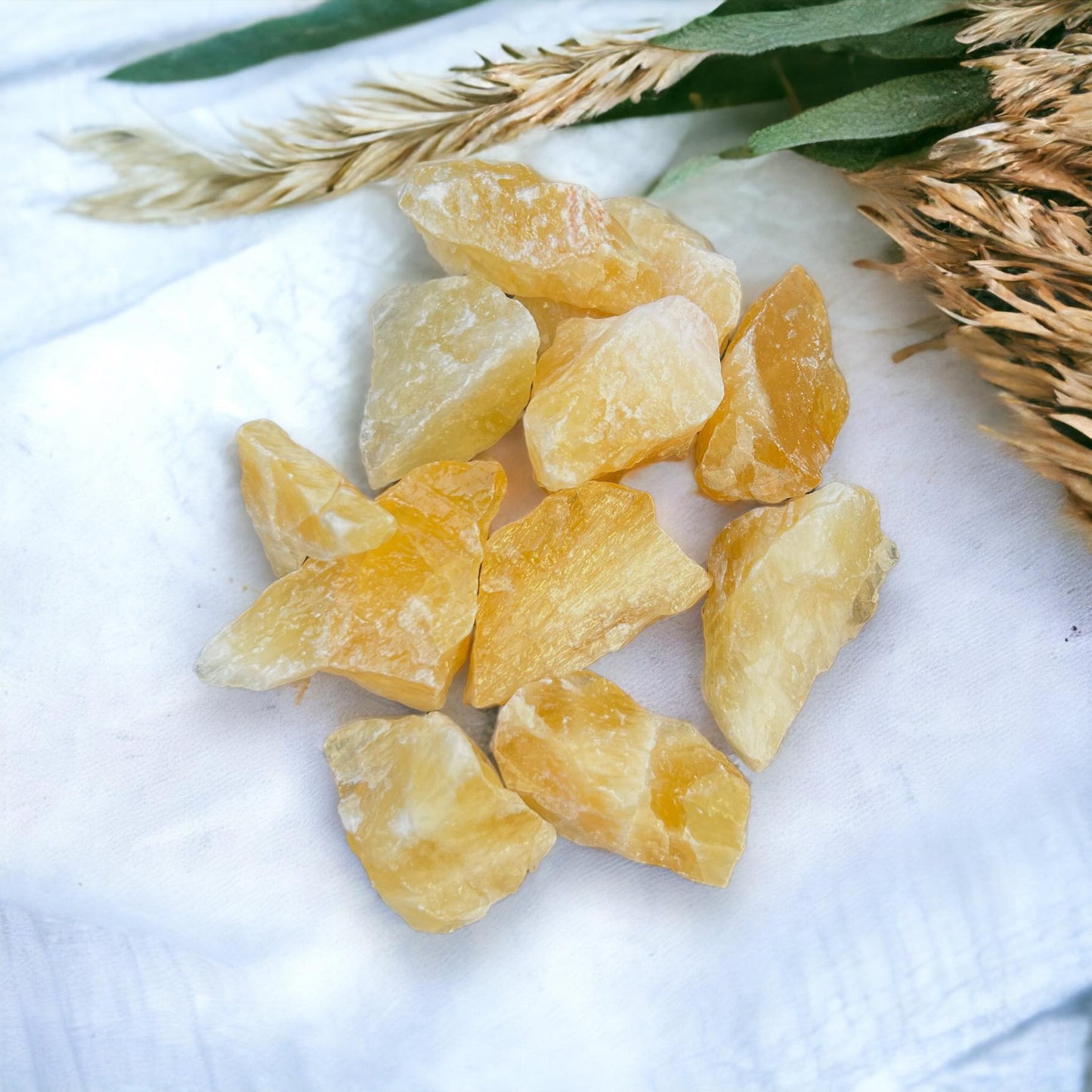 Orange Calcite Rough Natural Stones 5 oz Healing Powers Charka Gems Cleansing Crafting Jewelry