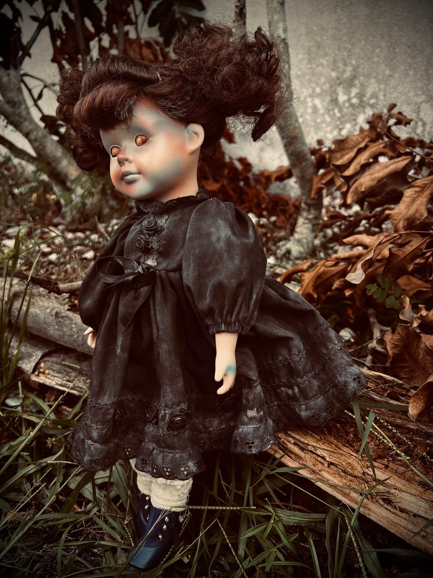 Meet Drew 15" Doll Porcelain Witchy Creepy Haunted Spirit Infected Scary Poltergeist Spooky Wicca Possessed Fall Gothic Positive Energy