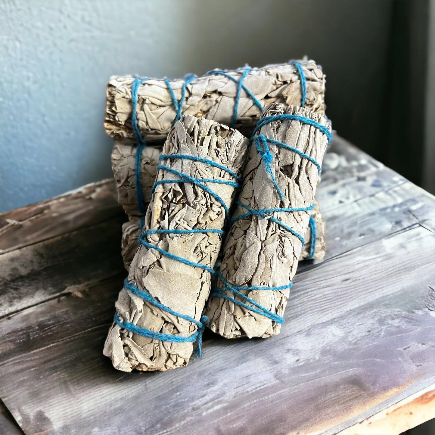 4" White Sage Smudge Stick Cleansing Energy Anxiety Spiritual Stress Depression Healing Purifying Aura Wicca Soothing Repel Negative Energy