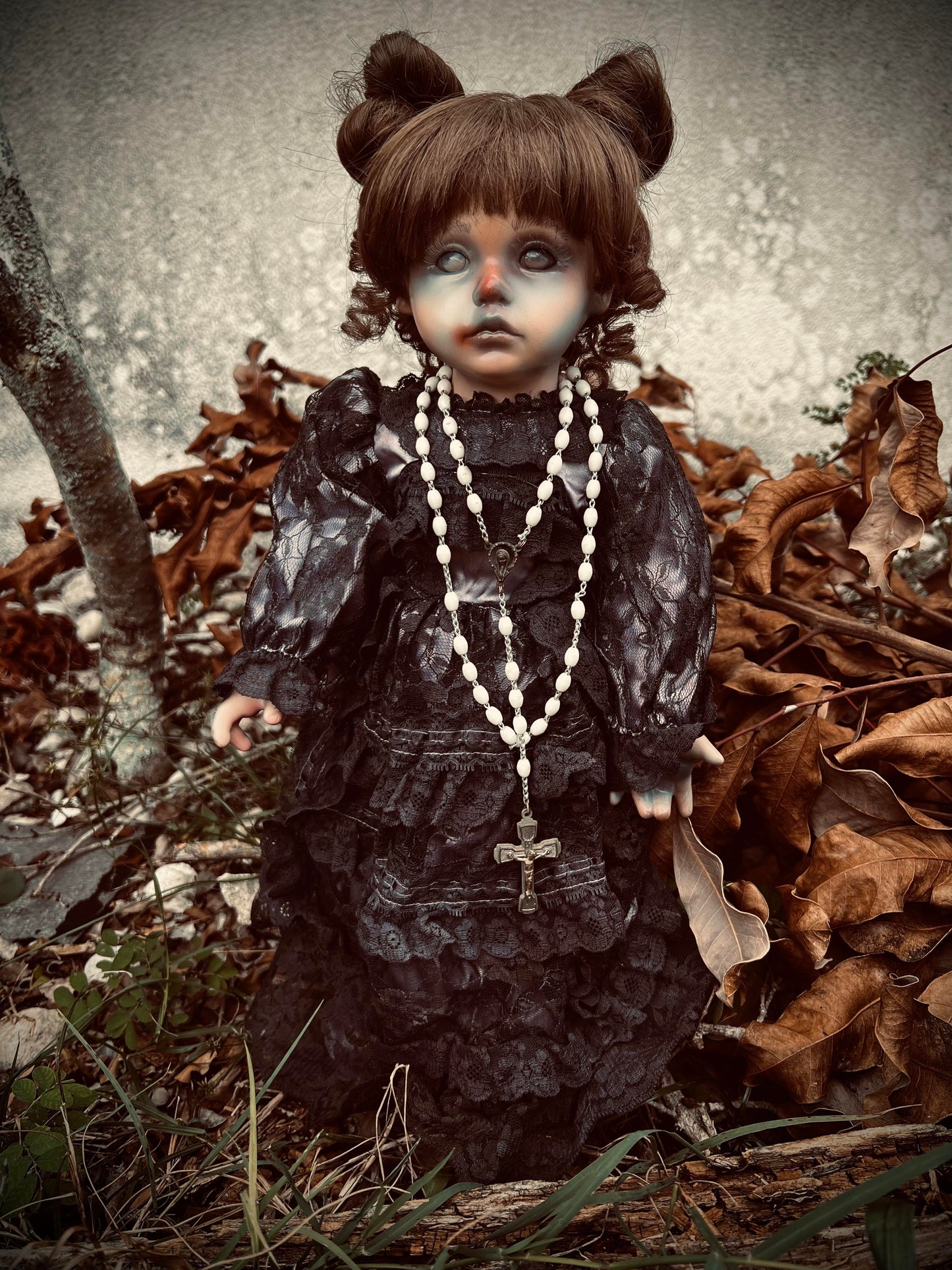 Meet Maire 17" Doll Porcelain Witchy Creepy Haunted Spirit Infected Scary Poltergeist Spooky Wicca Possessed Fall Gothic Positive Energy