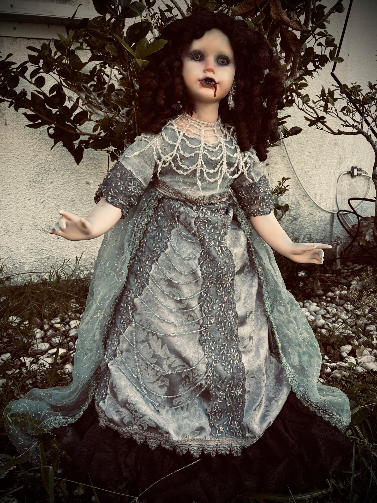 Meet Vanessa 33" Doll Porcelain Witchy Creepy Haunted Spirit Infected Scary Poltergeist Spooky Vampire Possessed Fall Gothic Positive Energy