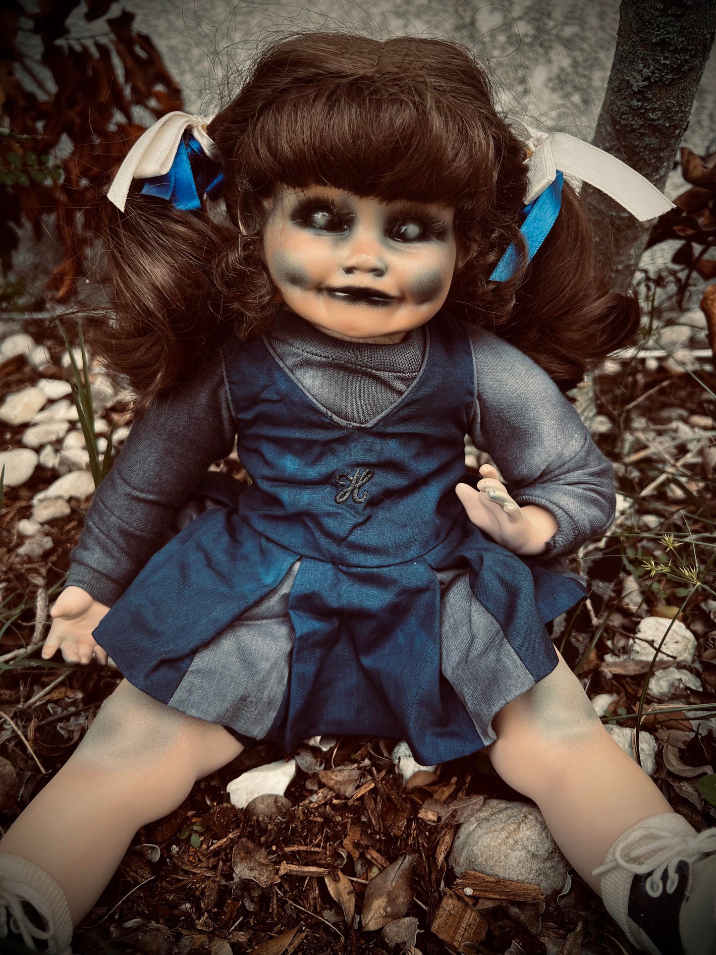 Meet Holly 11" Doll Porcelain Witchy Creepy Haunted Spirit Infected Scary Poltergeist Spooky Possessed Cheerleader Gothic Positive Energy