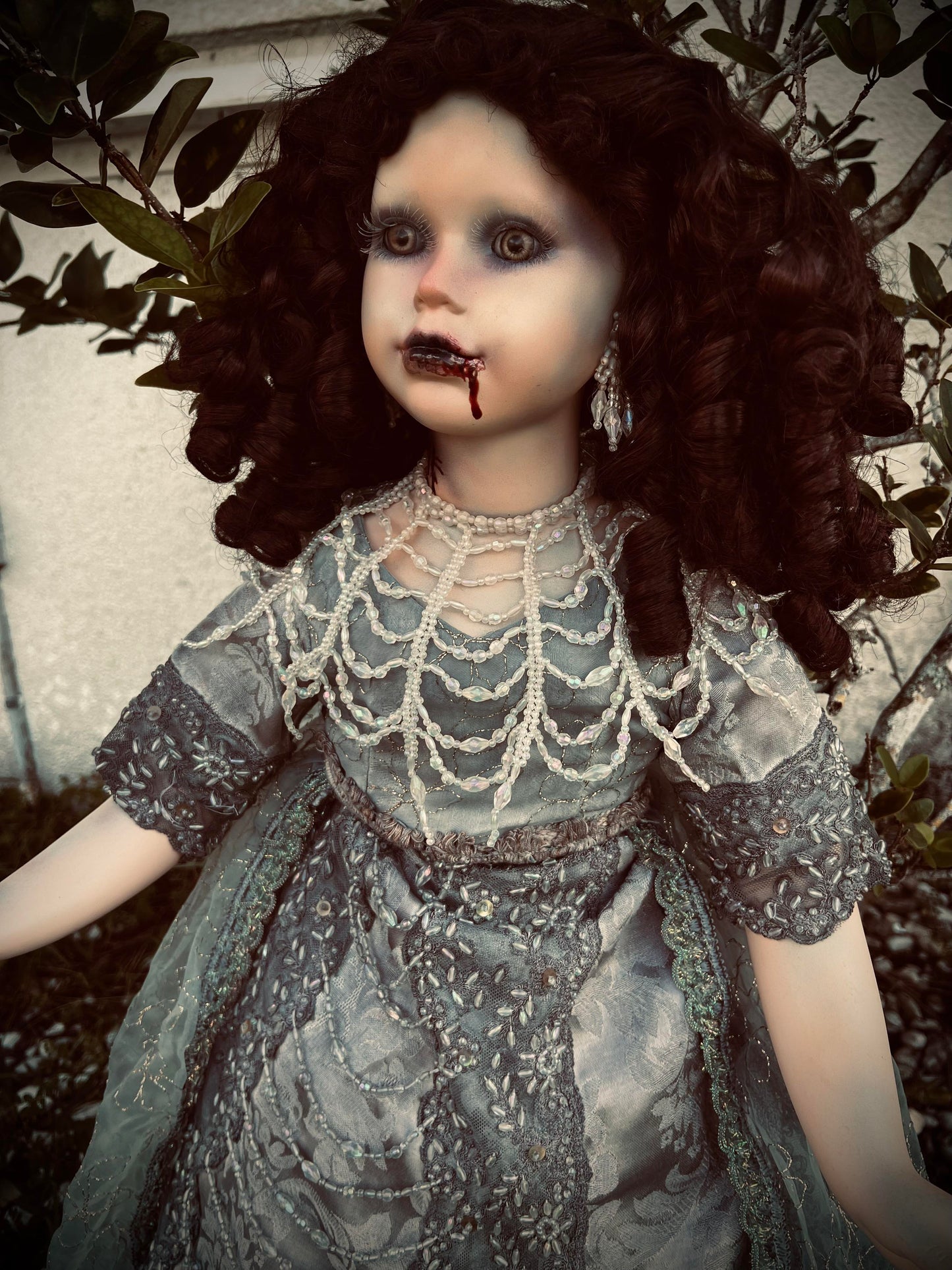 Meet Vanessa 33" Doll Porcelain Witchy Creepy Haunted Spirit Infected Scary Poltergeist Spooky Vampire Possessed Fall Gothic Positive Energy