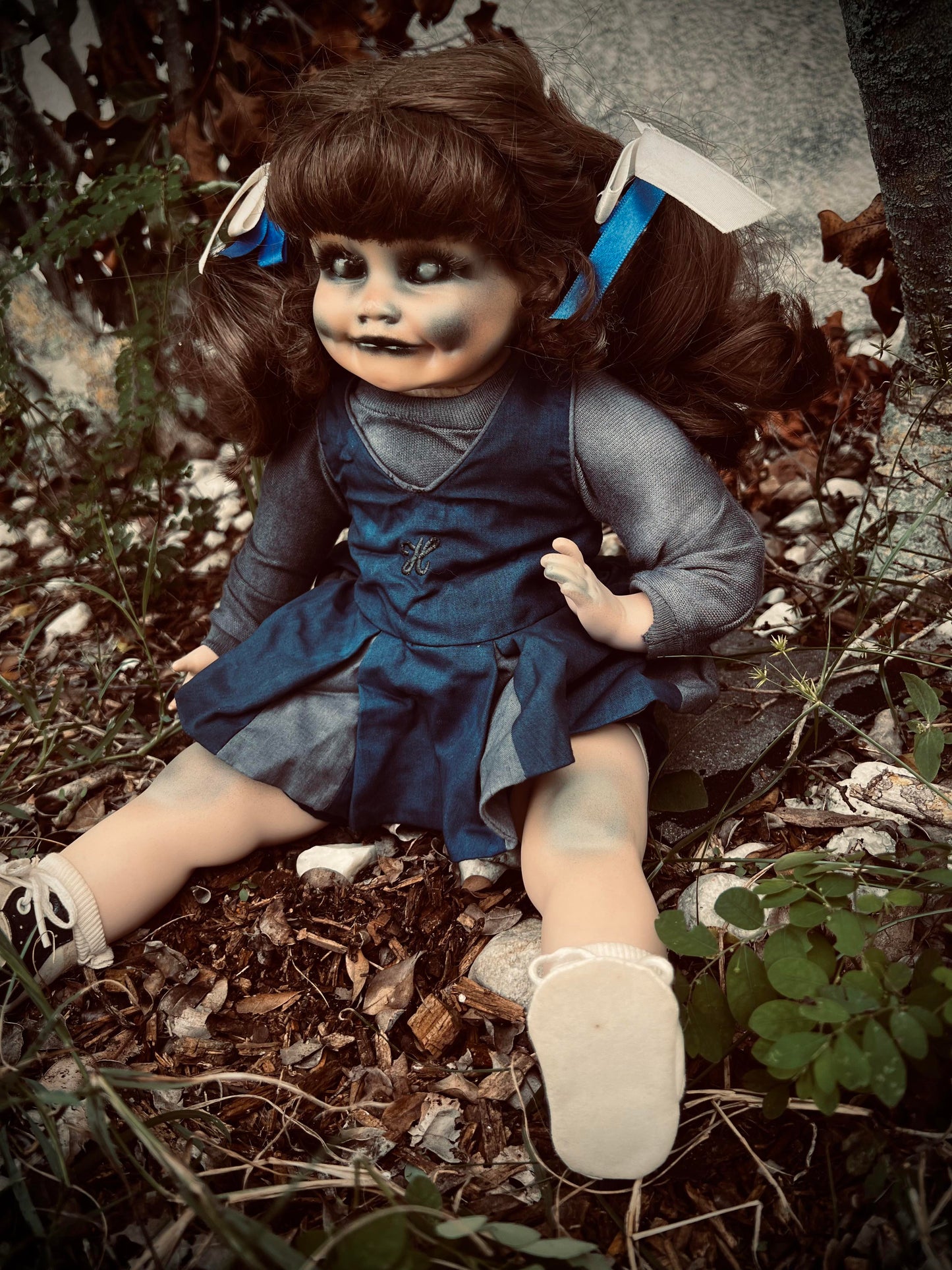 Meet Holly 11" Doll Porcelain Witchy Creepy Haunted Spirit Infected Scary Poltergeist Spooky Possessed Cheerleader Gothic Positive Energy