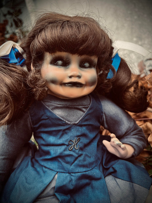 Meet Holly 11" Doll Porcelain Witchy Creepy Haunted Spirit Infected Scary Poltergeist Spooky Possessed Cheerleader Gothic Positive Energy