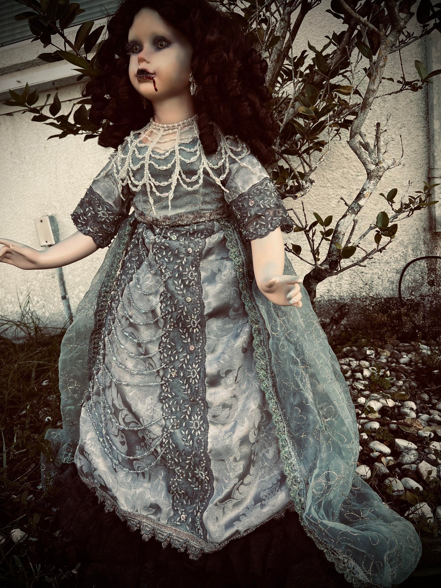 Meet Vanessa 33" Doll Porcelain Witchy Creepy Haunted Spirit Infected Scary Poltergeist Spooky Vampire Possessed Fall Gothic Positive Energy