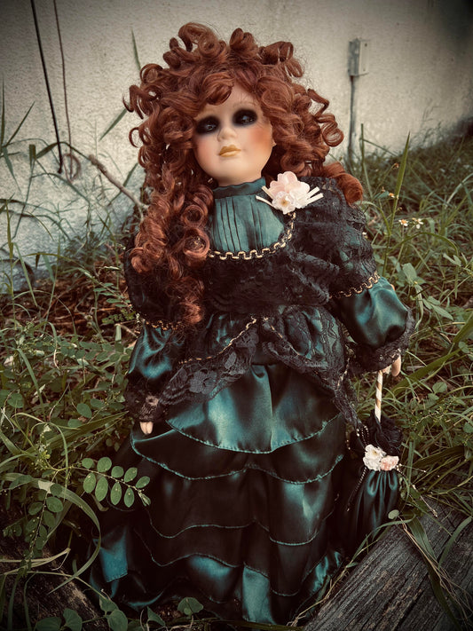 Meet Heather 23" Doll Porcelain Witchy Creepy Haunted Spirit Infected Scary Poltergeist Spooky Zombie Possessed Fall Gothic Positive Energy